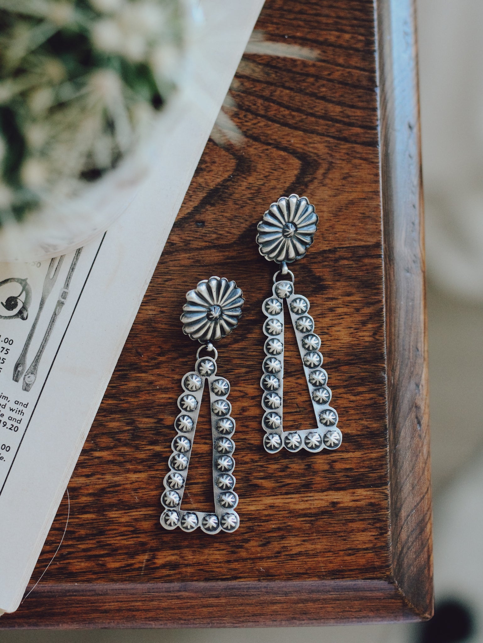 Tatum • Silver Drop Earrings