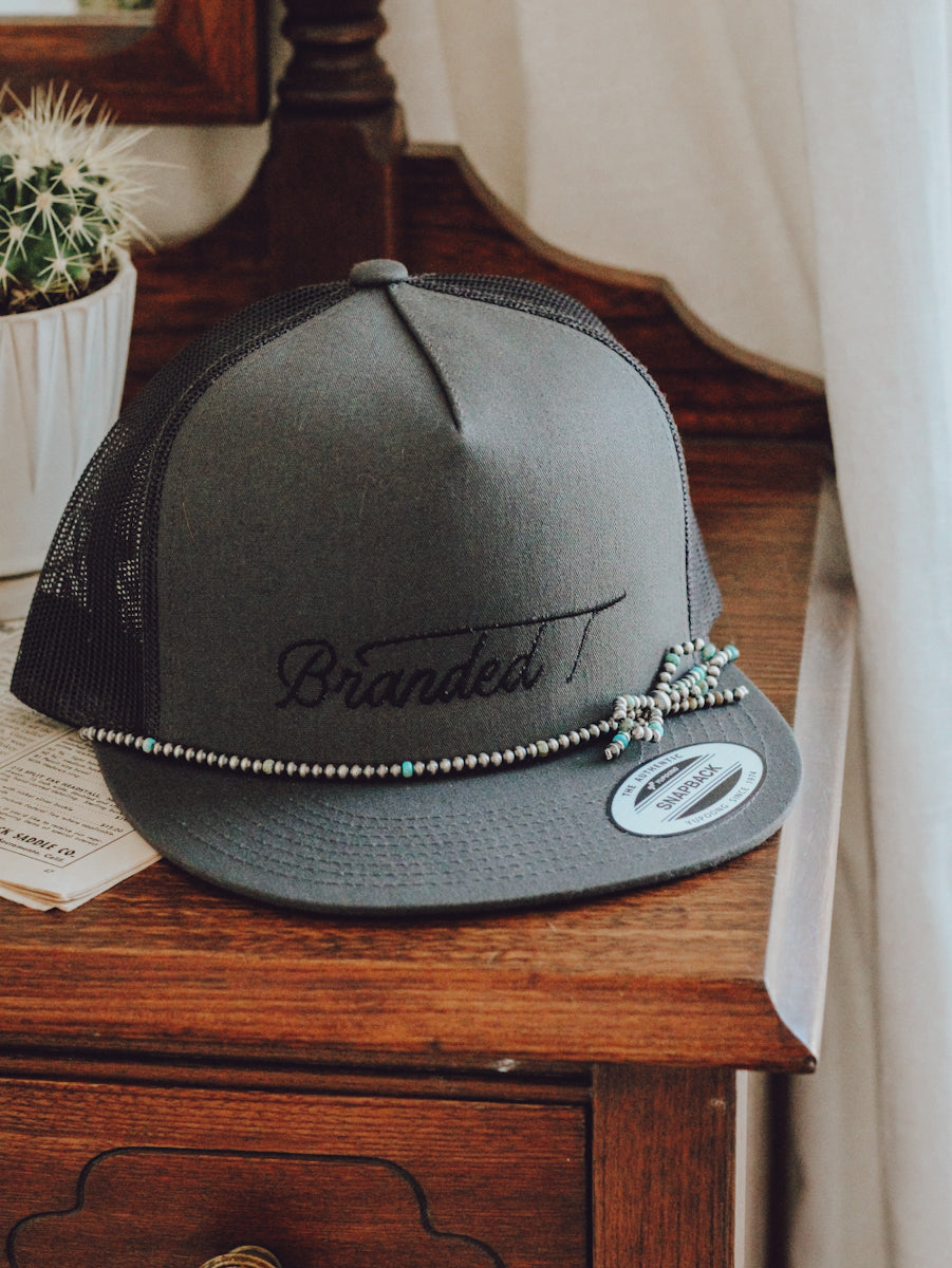 Bow • Pearl & Turquoise Hat Band