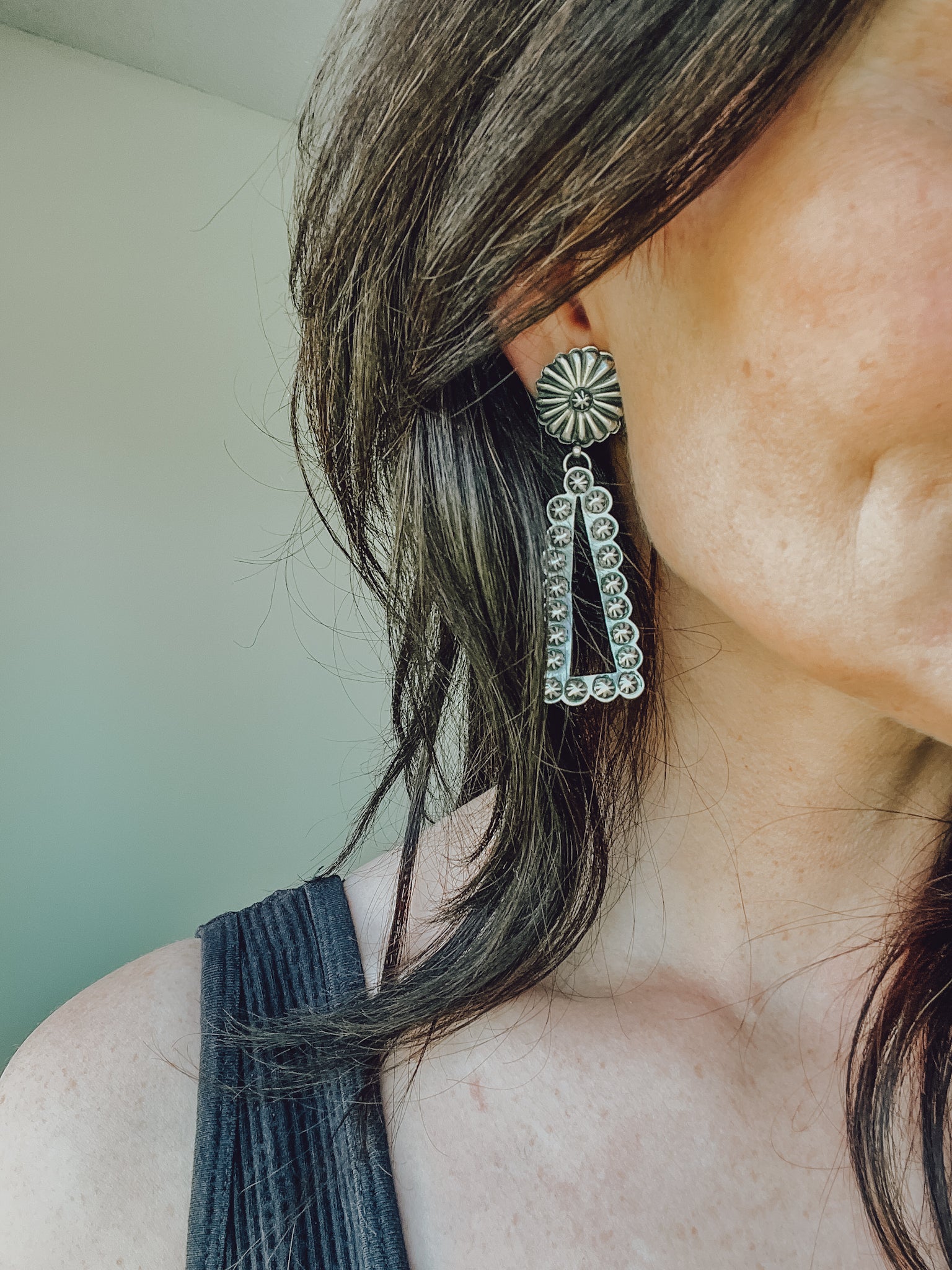 Tatum • Silver Drop Earrings