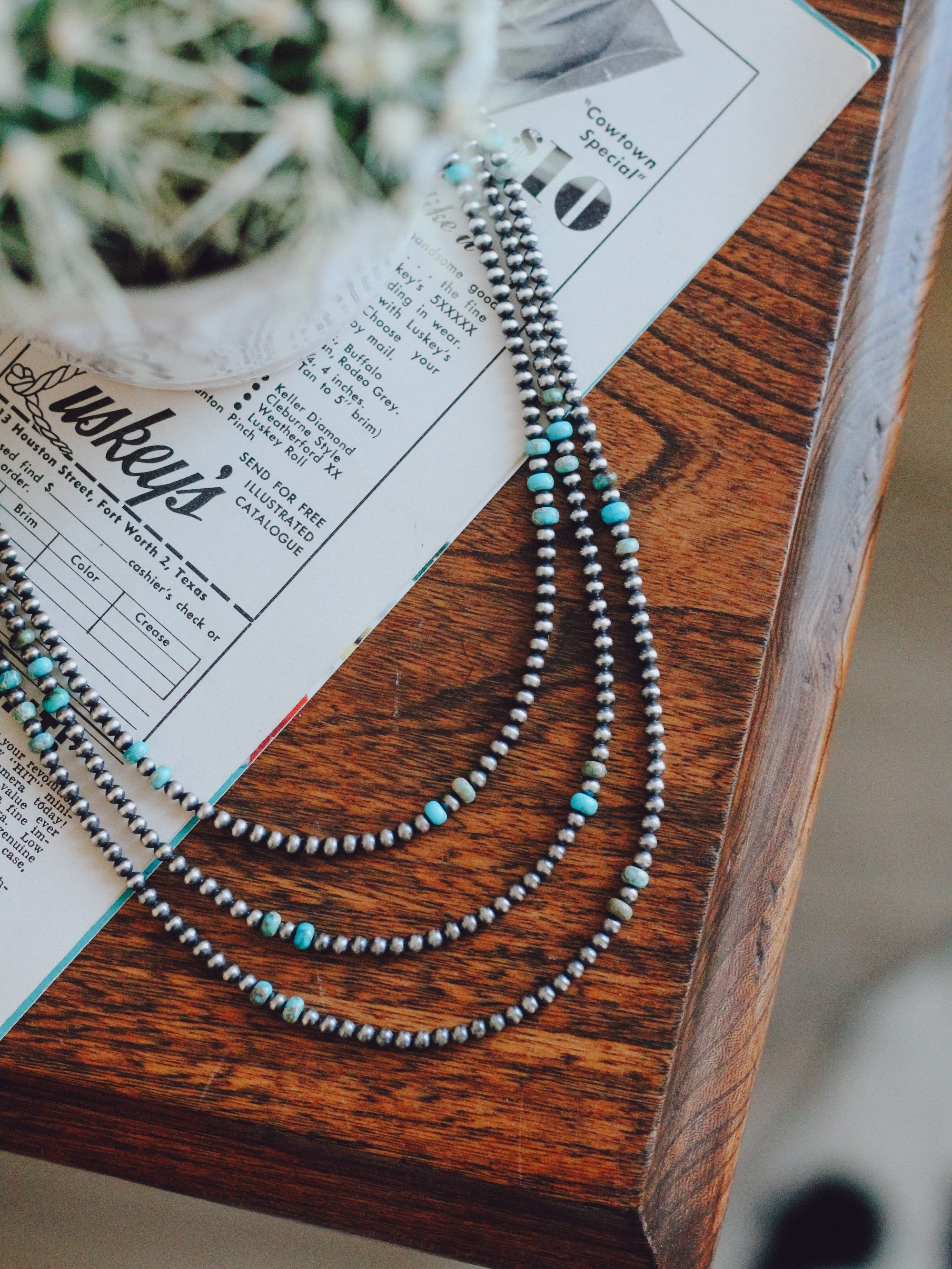 Pearls • 3mm with Turquoise