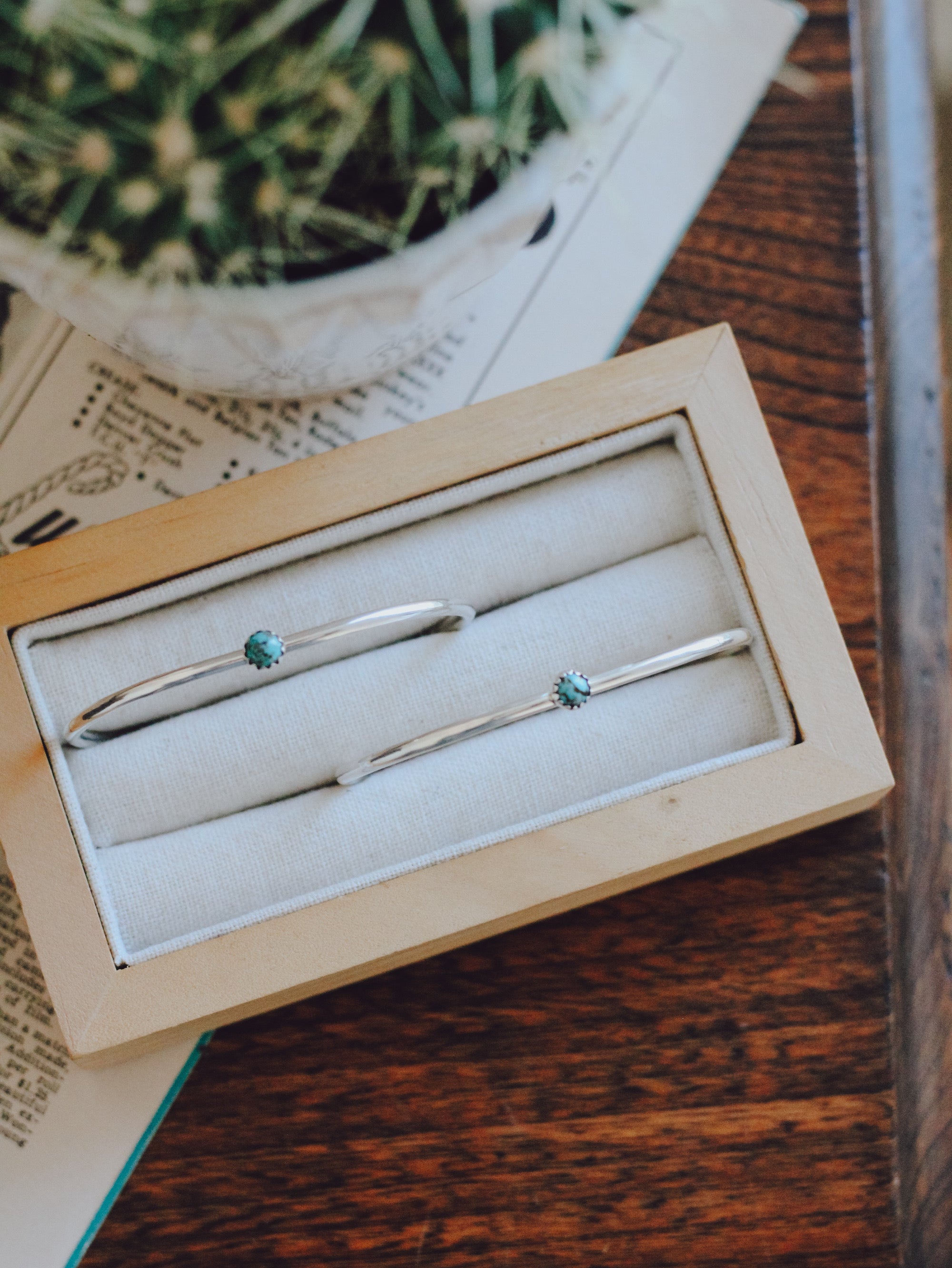 Millie • Dainty Turquoise Cuff