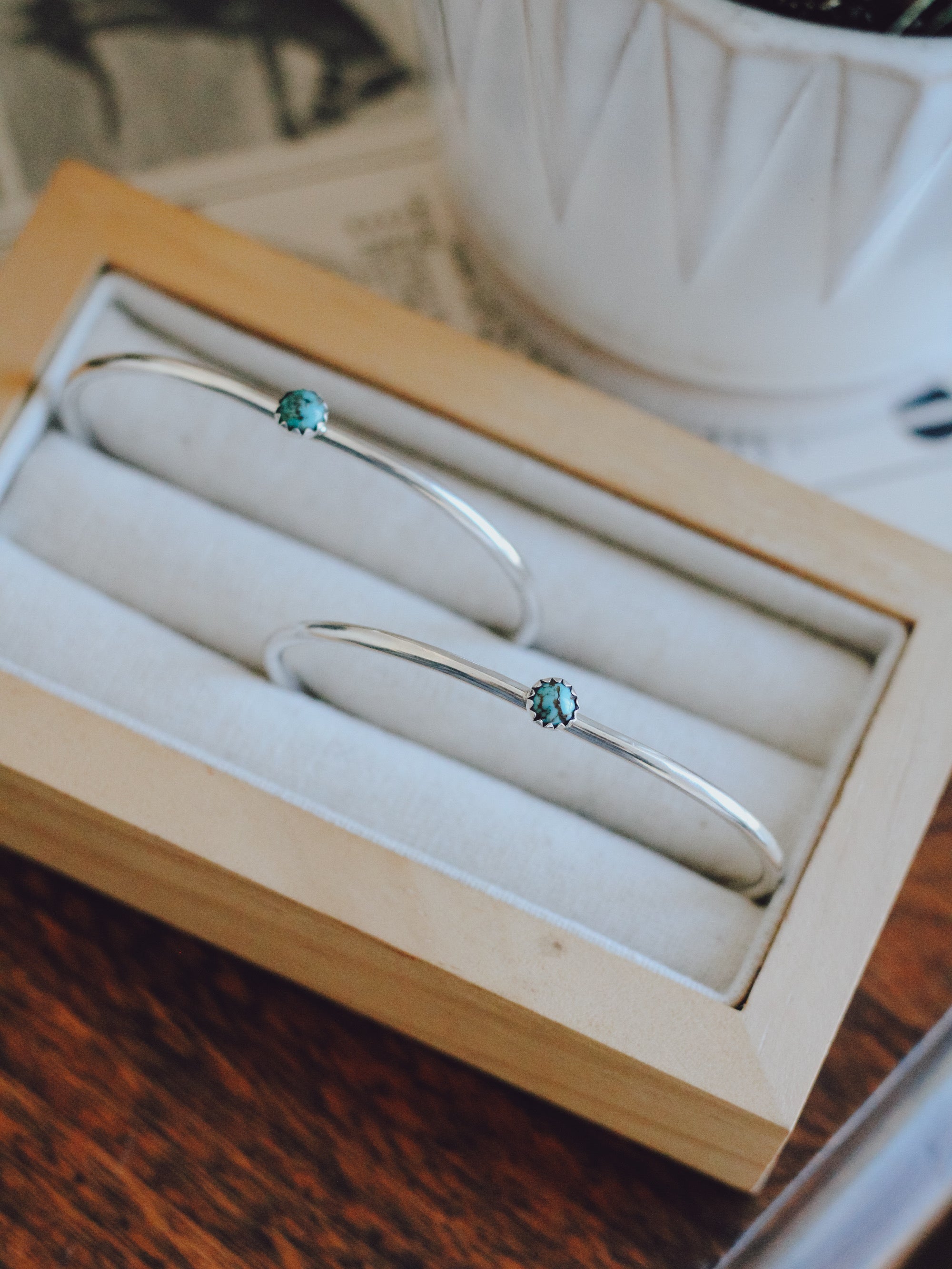 Millie • Dainty Turquoise Cuff