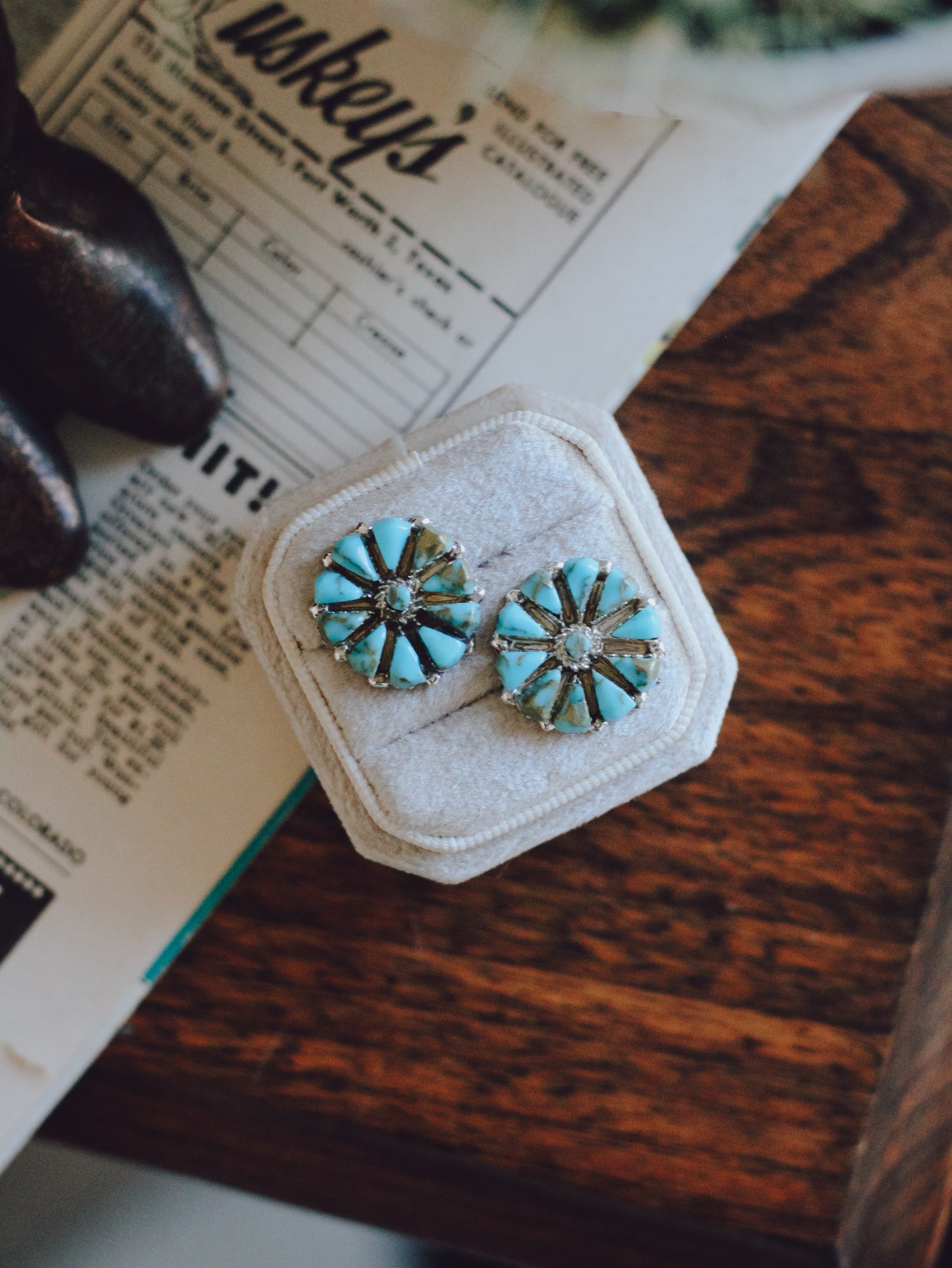 Rowel • Turquoise Studs
