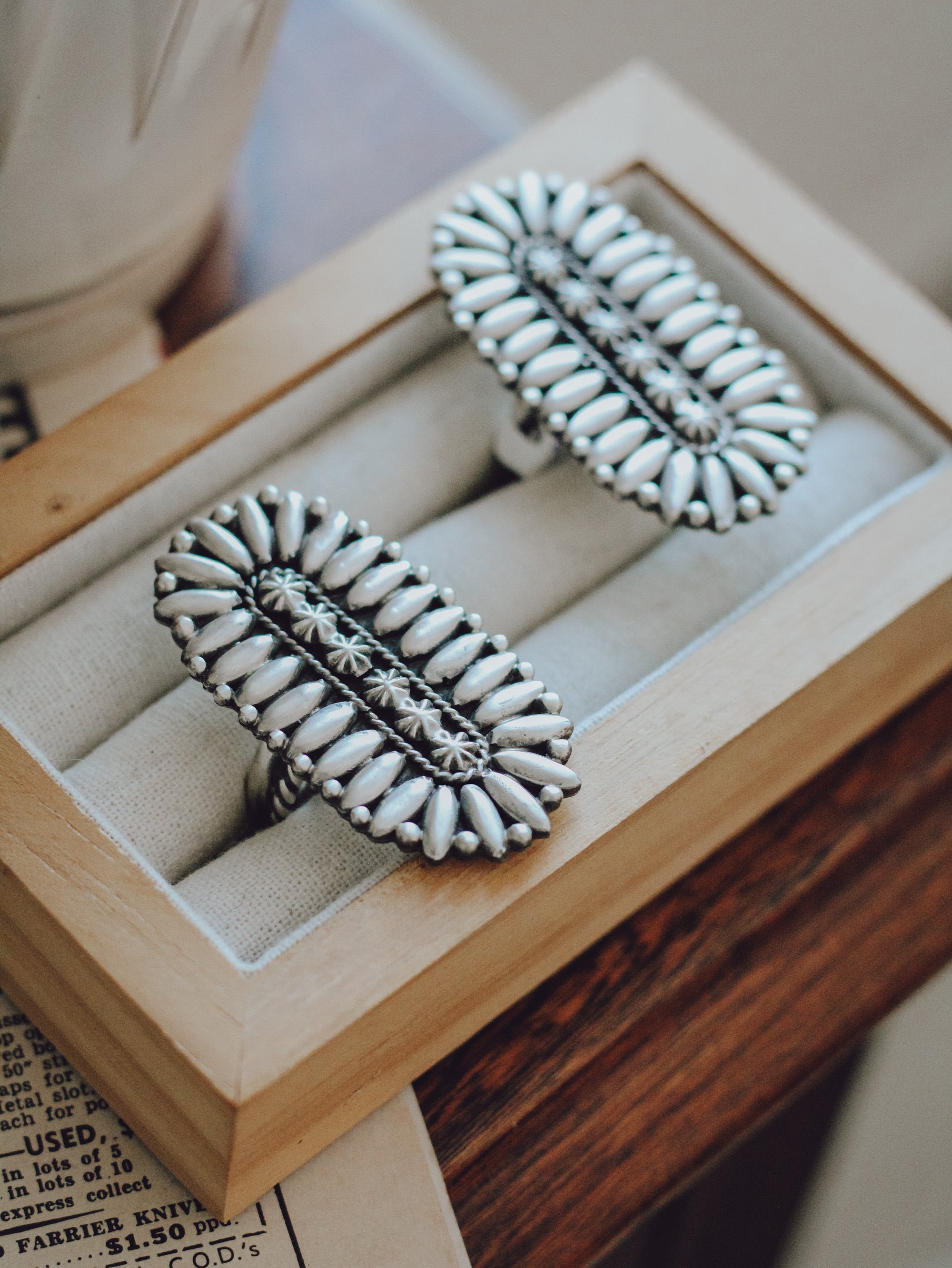 Knox Silver Cluster • Adjustable Ring