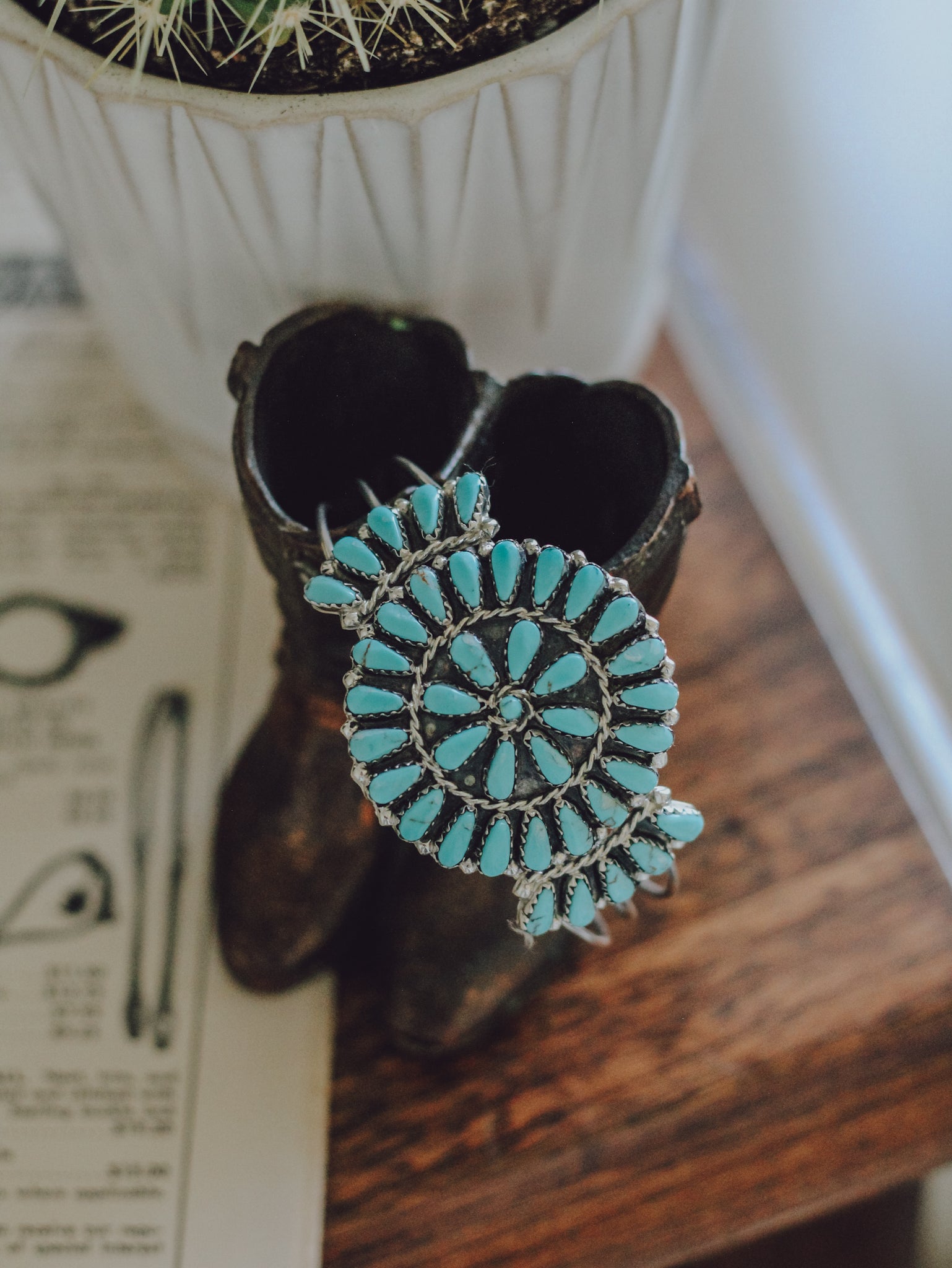 Winslow • Turquoise Cluster Cuff