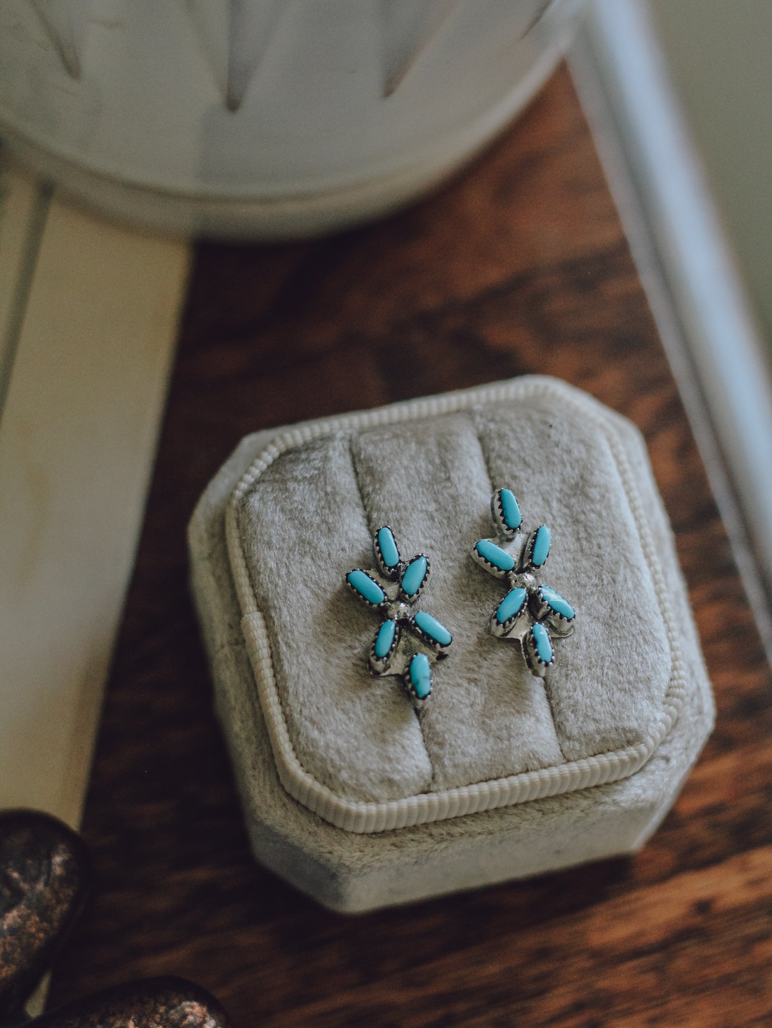 Dahlia • Turquoise Studs