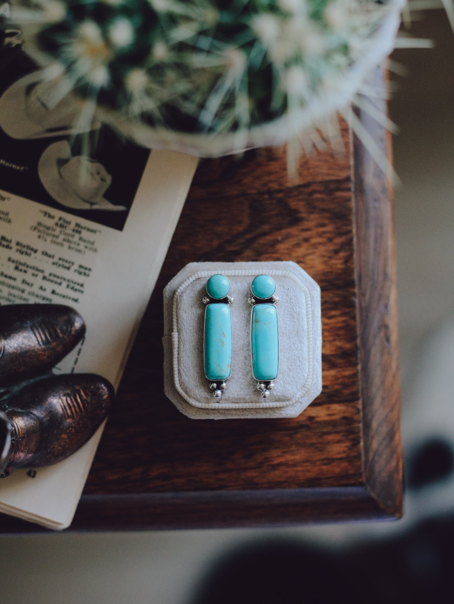 Lark • Turquoise Drop Studs