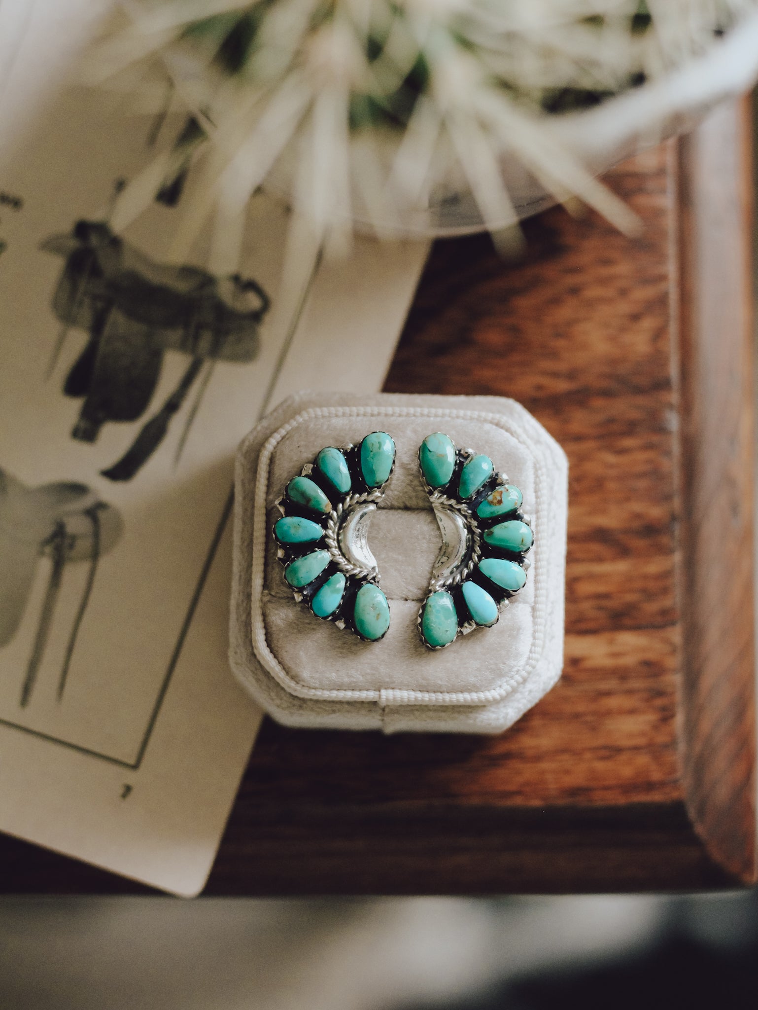 Abilene Turquoise • Half Cluster Earrings