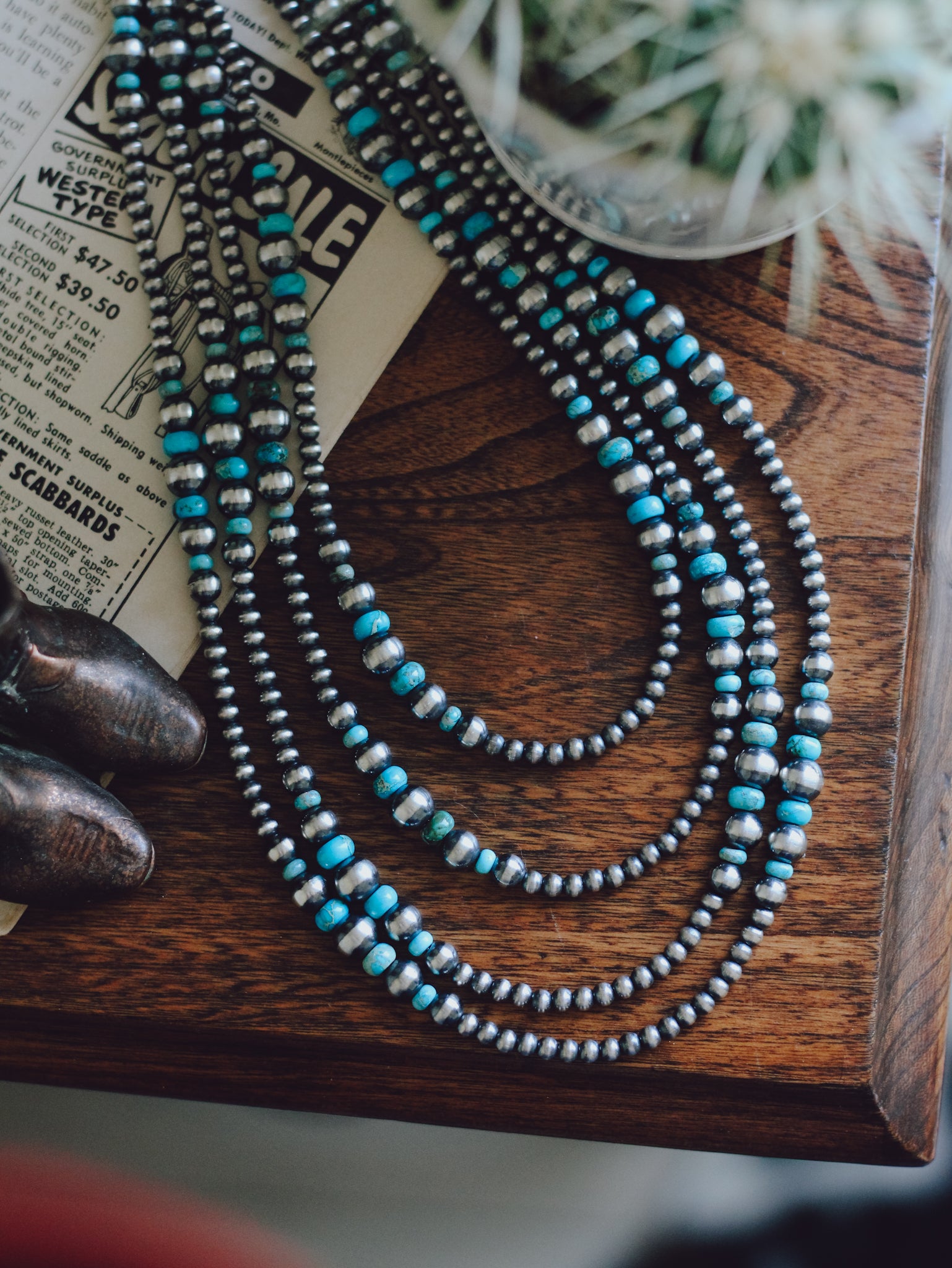 Pearls • Graduated with Turquoise