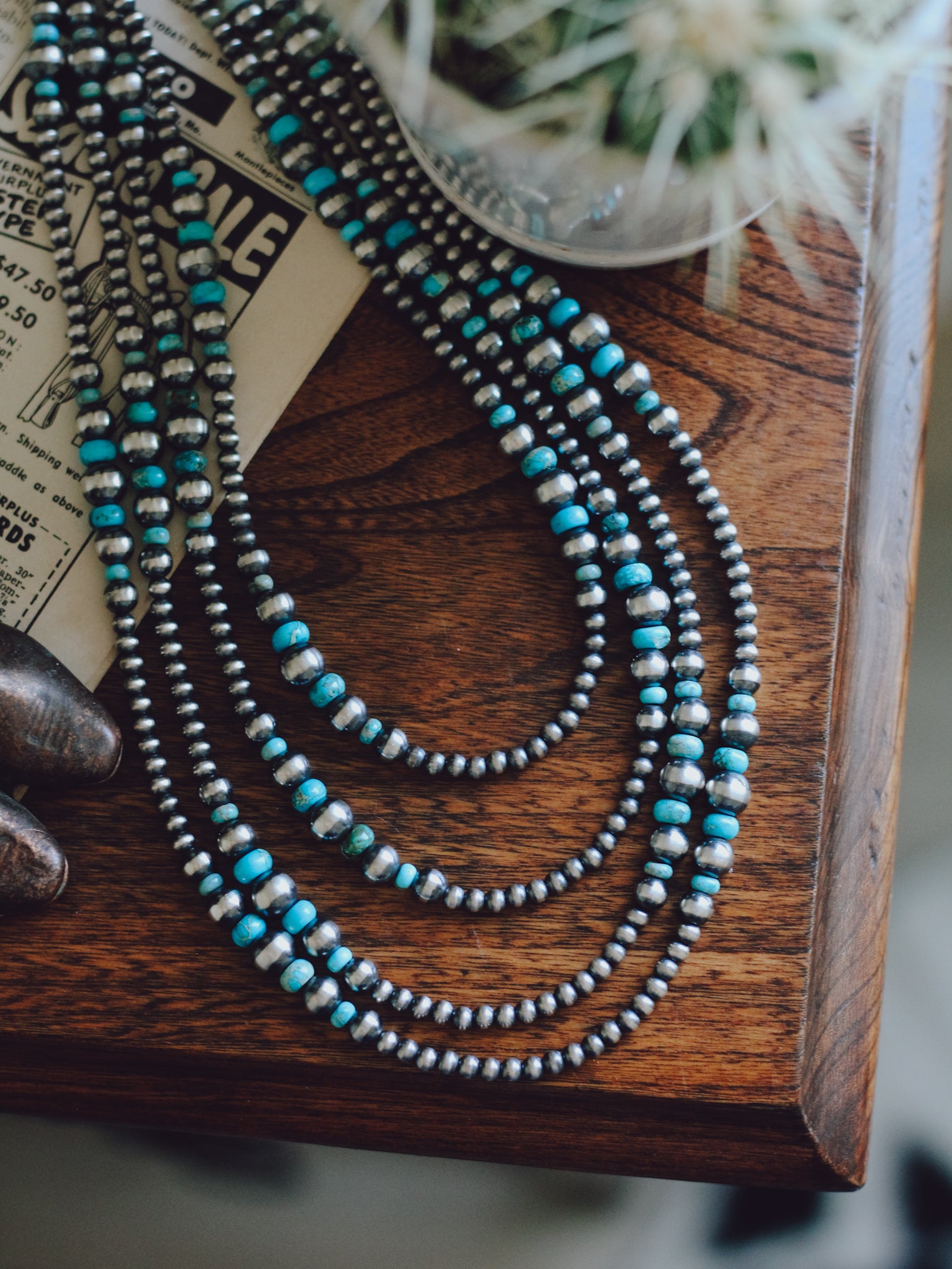 Pearls • Graduated with Turquoise