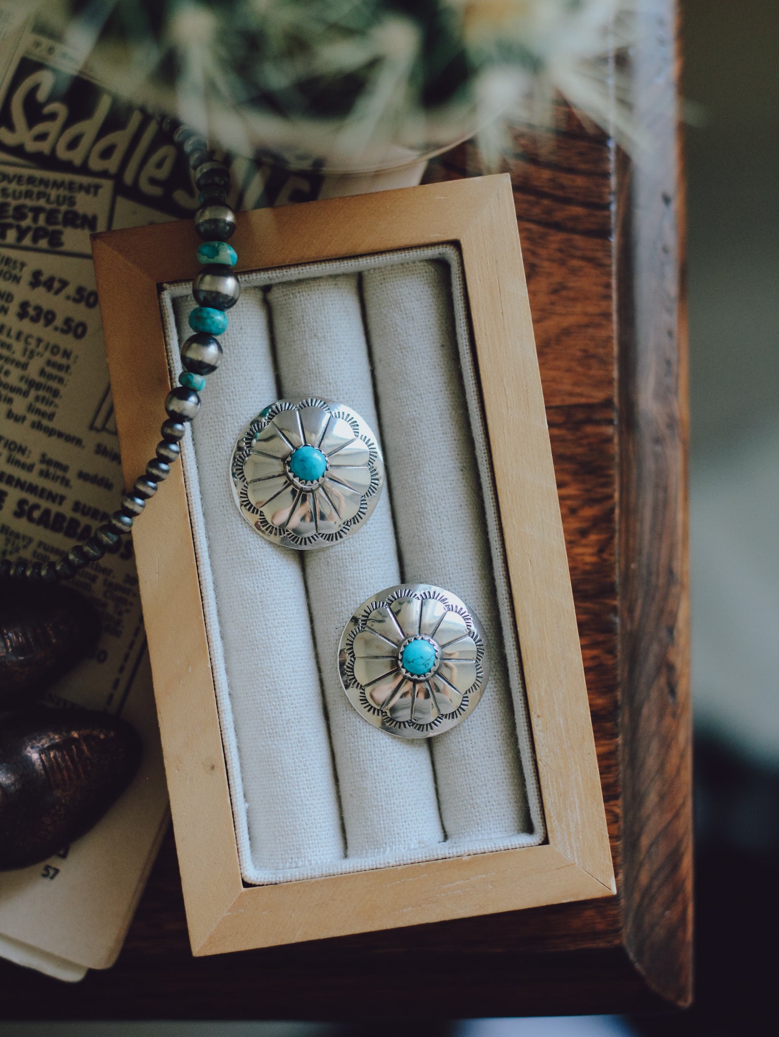 Harlan • Turquoise Concho Studs