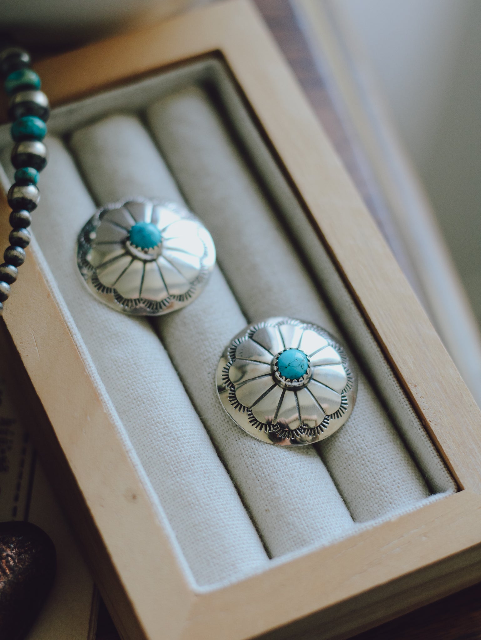 Harlan • Turquoise Concho Studs