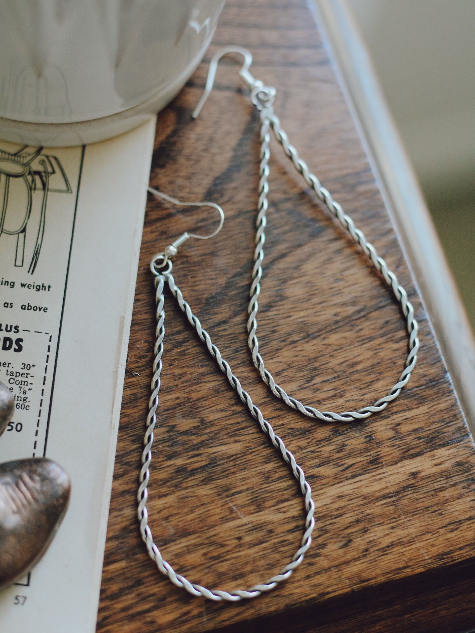 Silas • Teardrop Silver Hoops