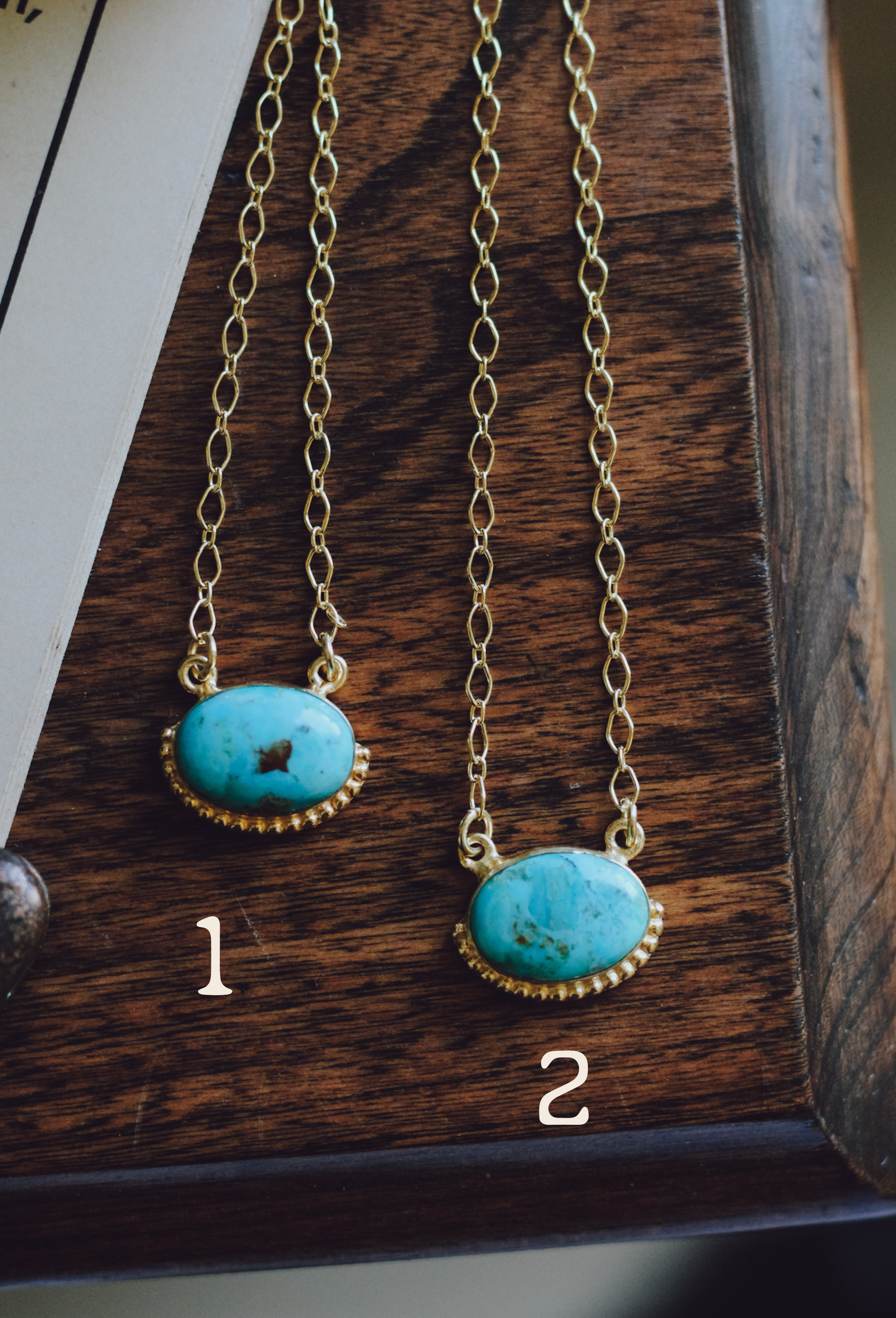 Maribelle • Gold & Turquoise Bar Necklace