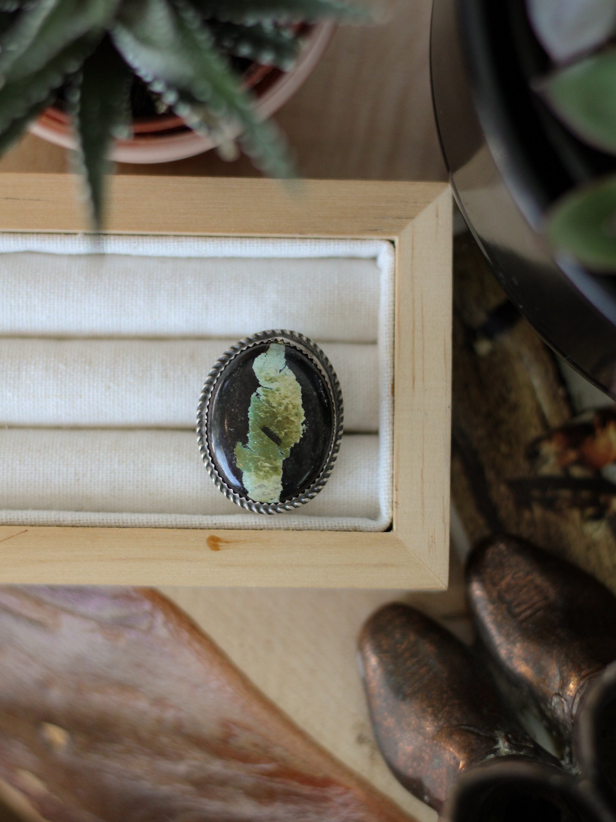 Maeve • Black Jack Turquoise Ring