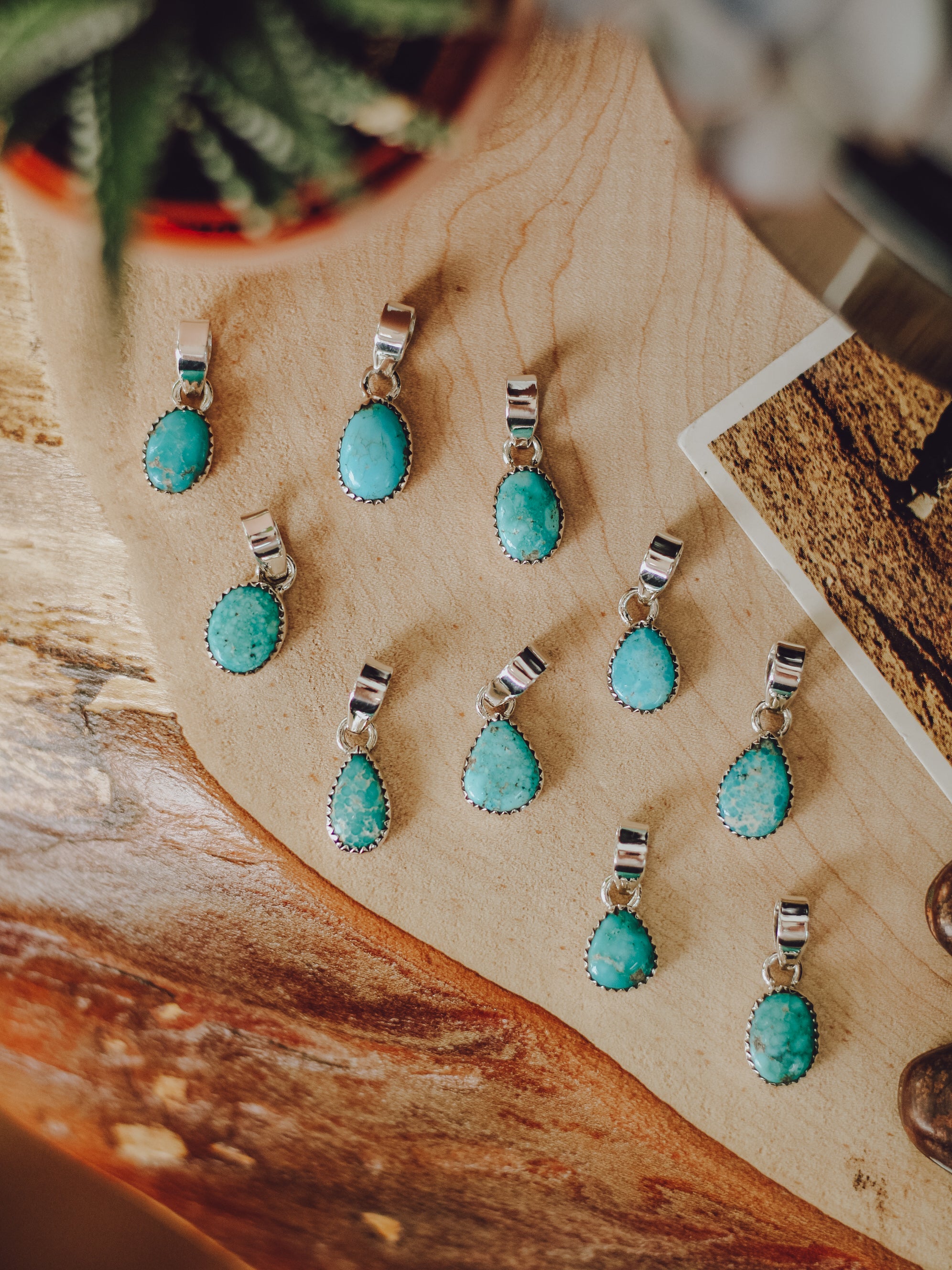 Sorrel • White Water Turquoise Pendant