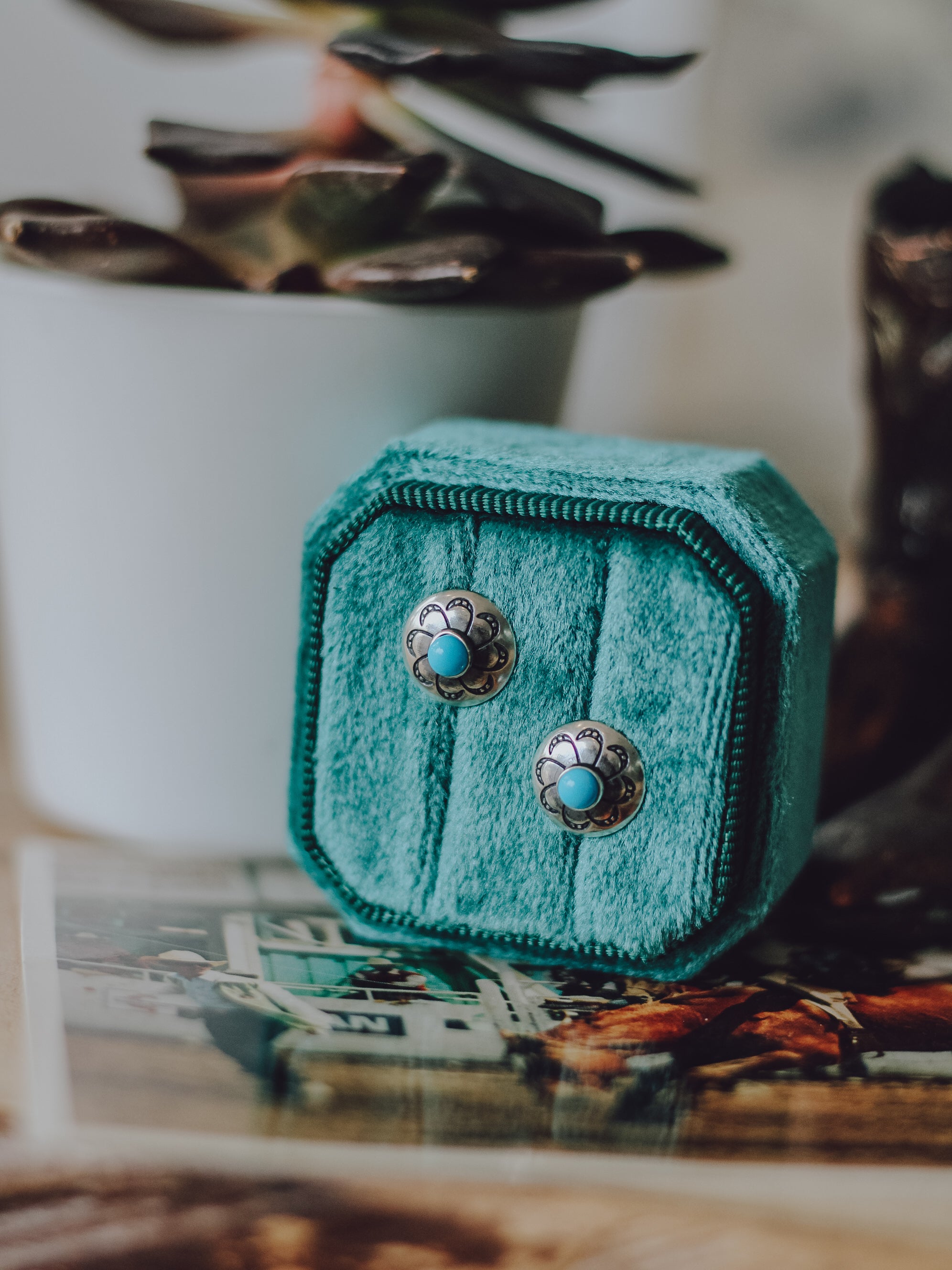 Aster • Turquoise Studs