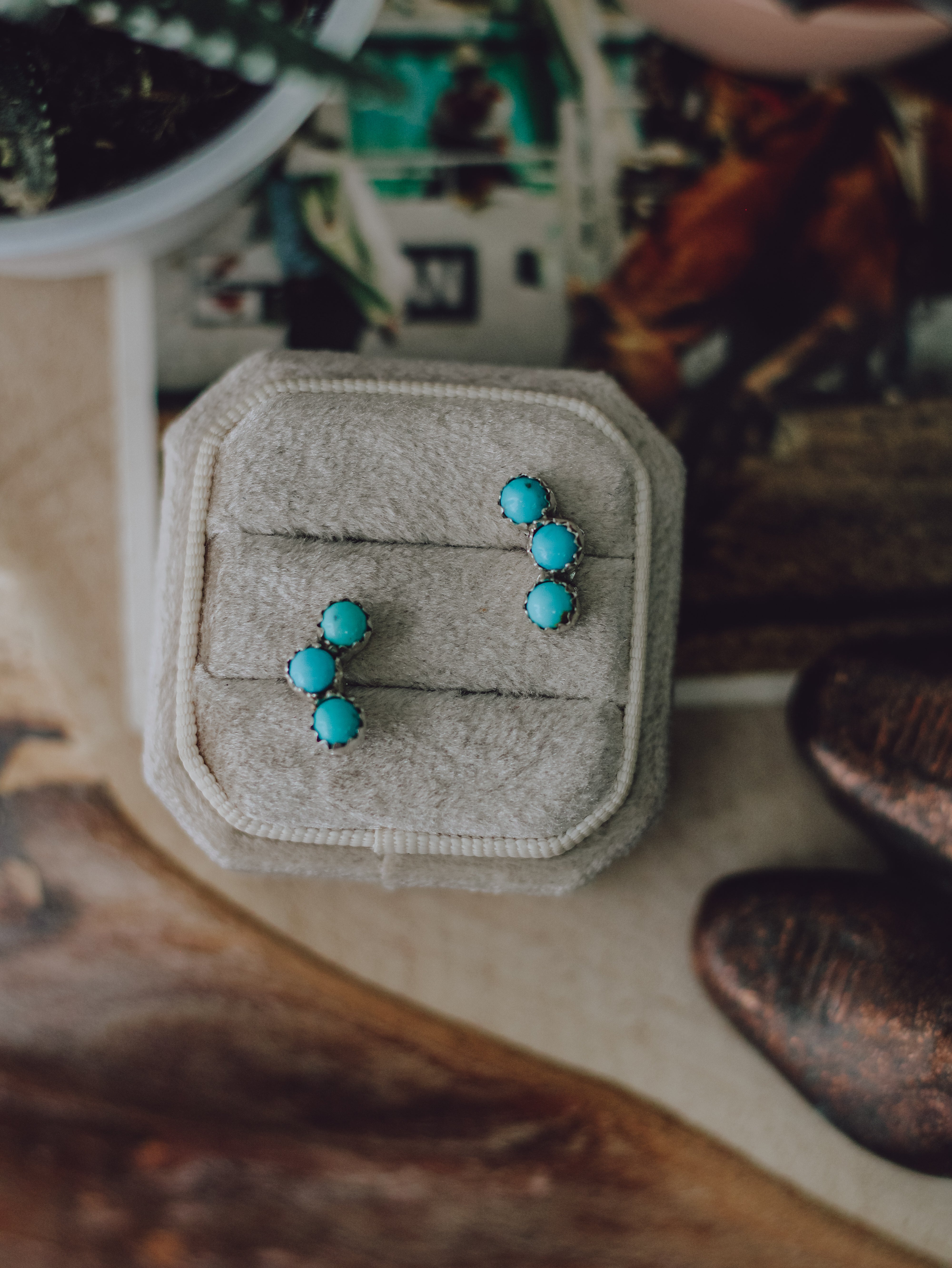Adeline • Turquoise Studs