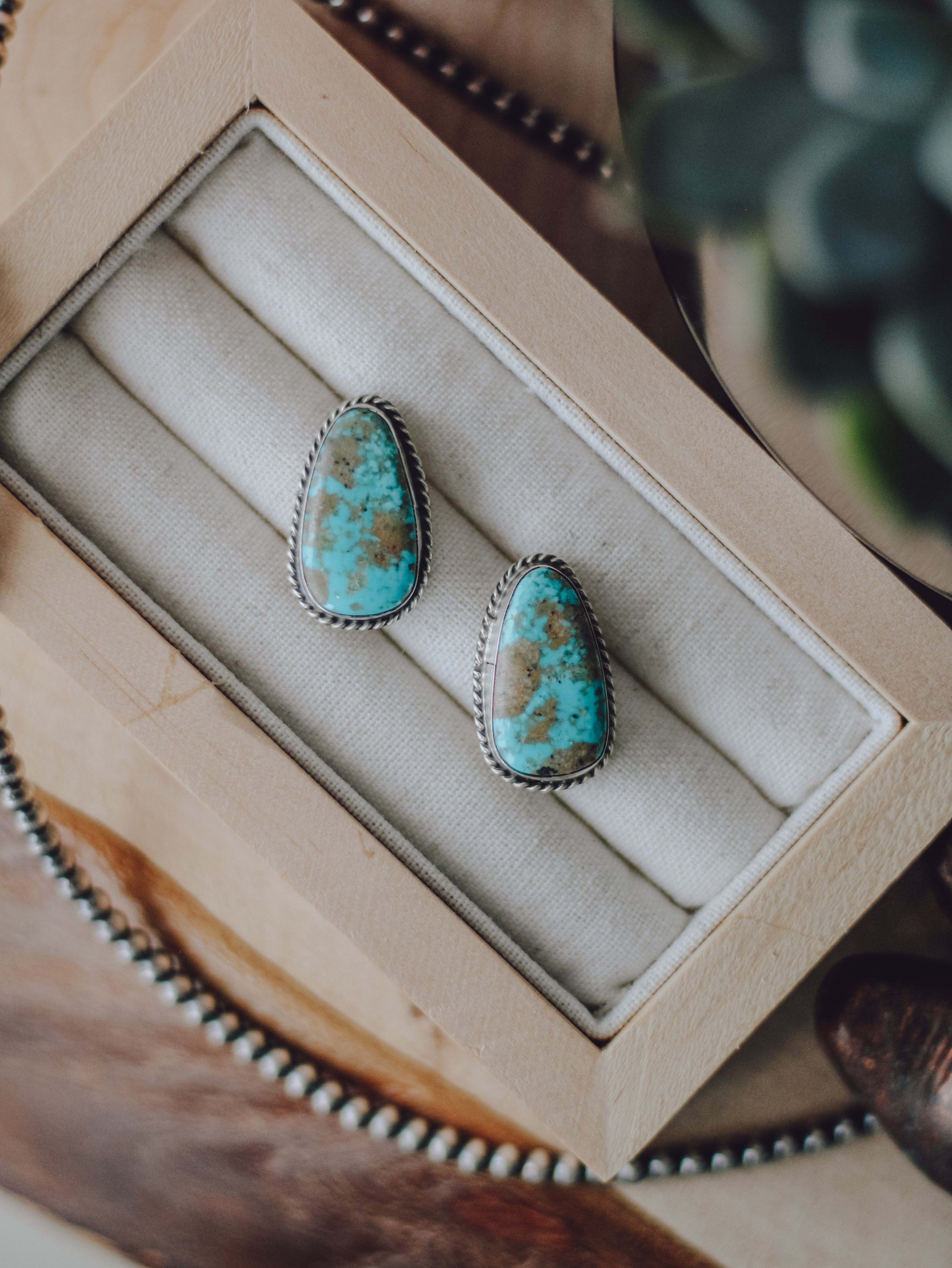 Laurel • Freeform Turquoise Studs