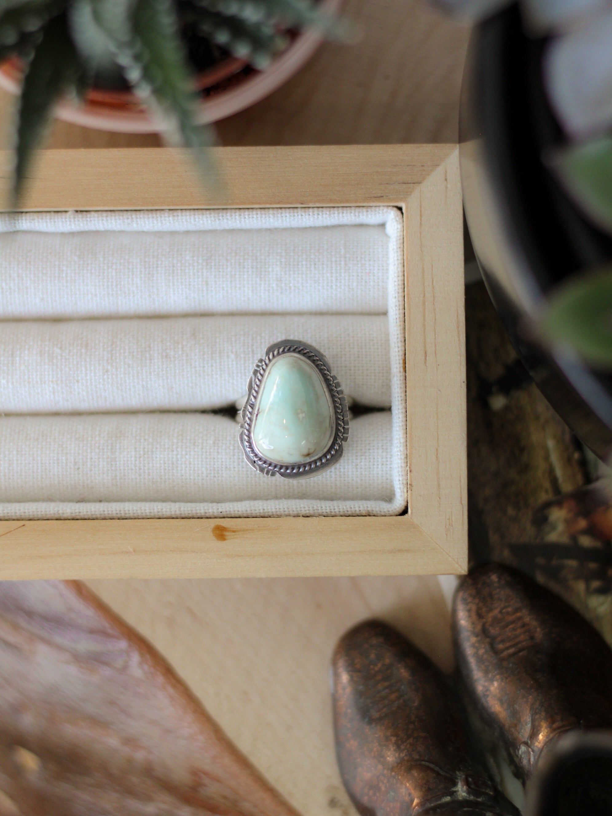 Outlaw • Dry Creek Turquoise Ring (SZ 8)