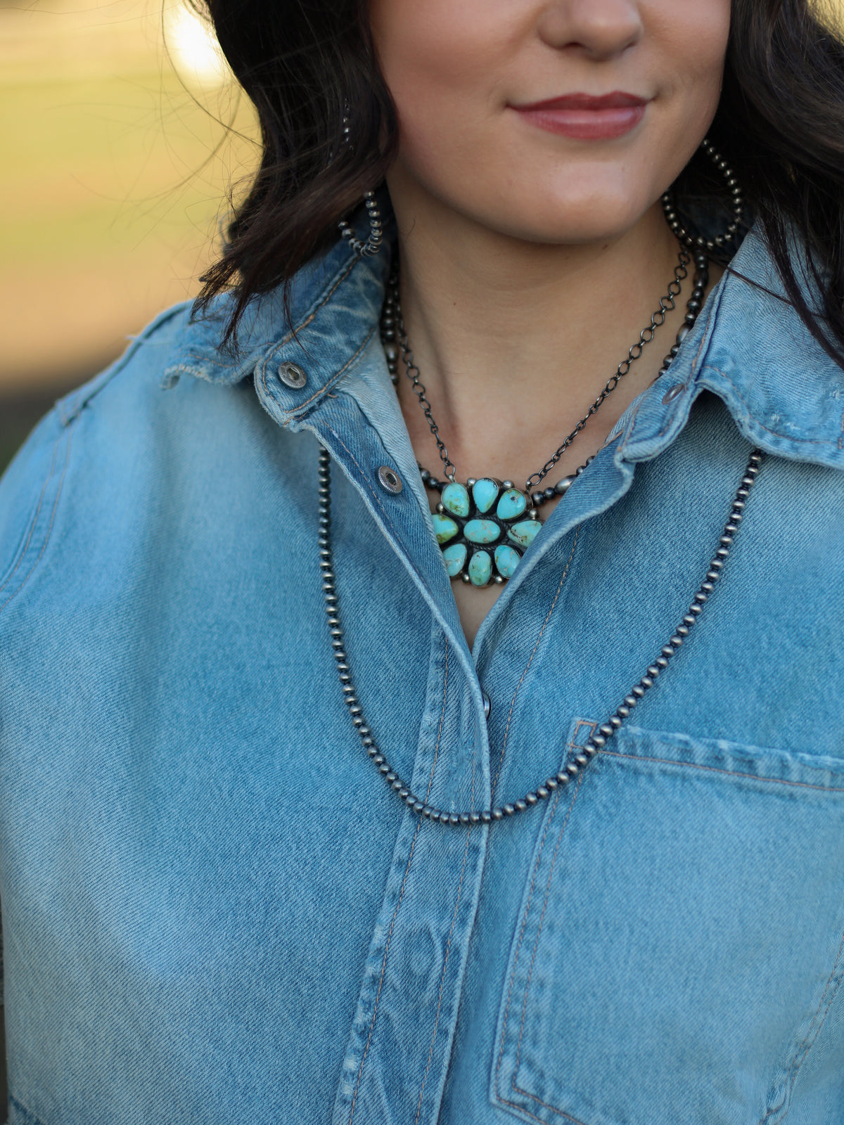 Hollander • Turquoise Cluster Necklace