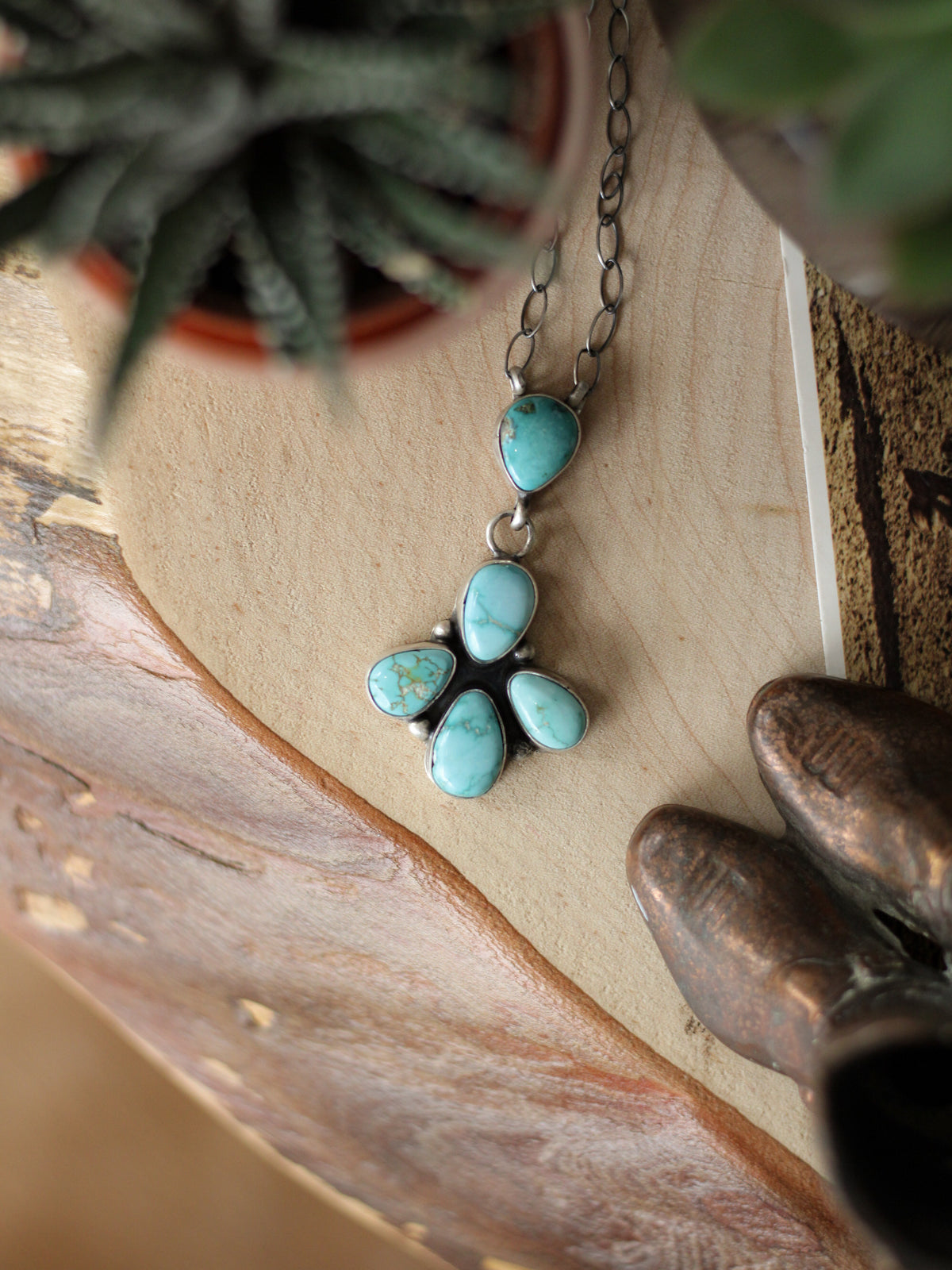 Maven • White Water Turquoise Bar Necklace