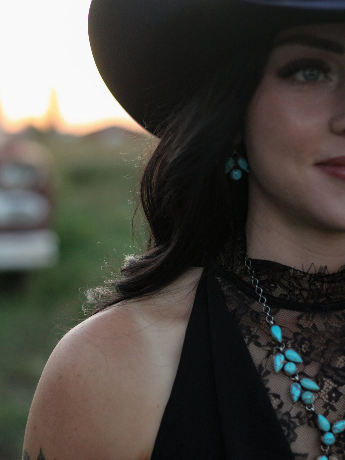 Sierra • Kingman Lariat Necklace Set