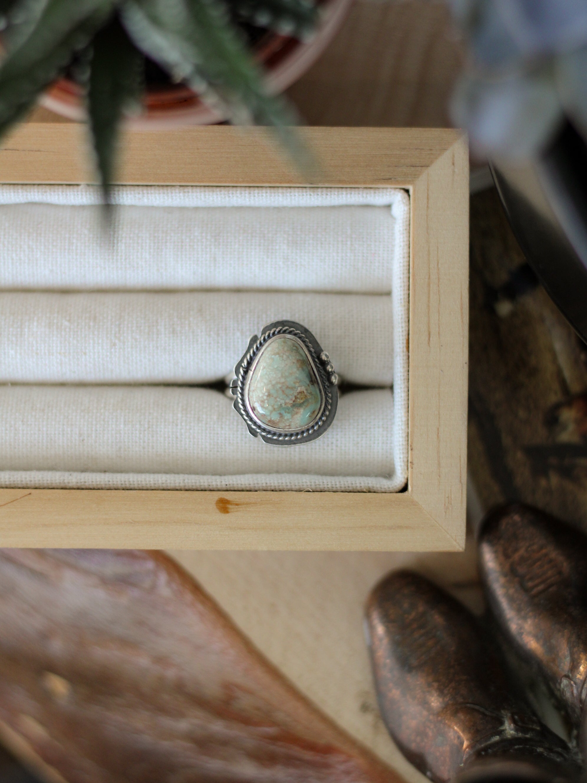 Outlaw • Dry Creek Turquoise Ring (SZ 8)