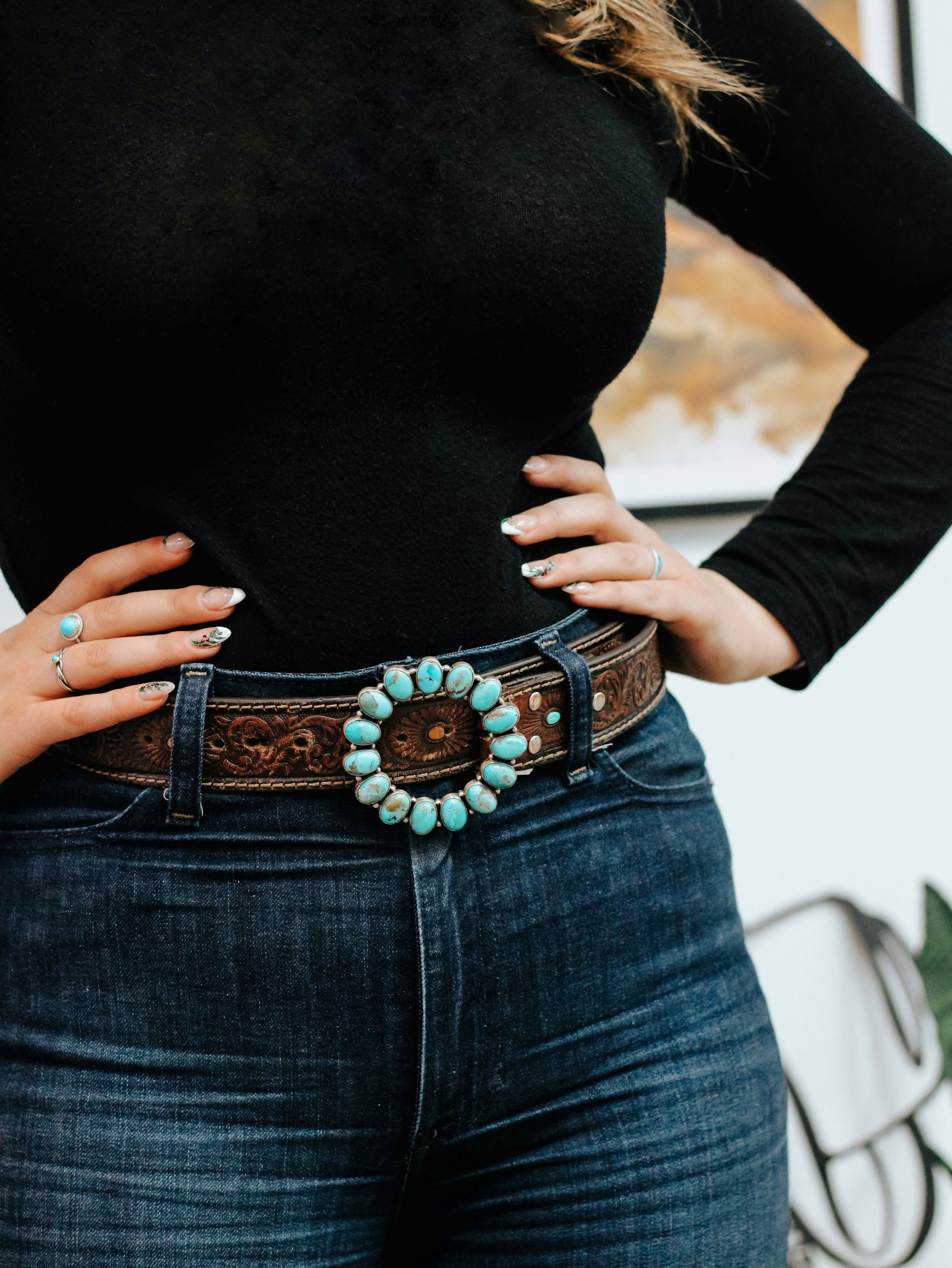 Mesquite • Turquoise Belt Buckle