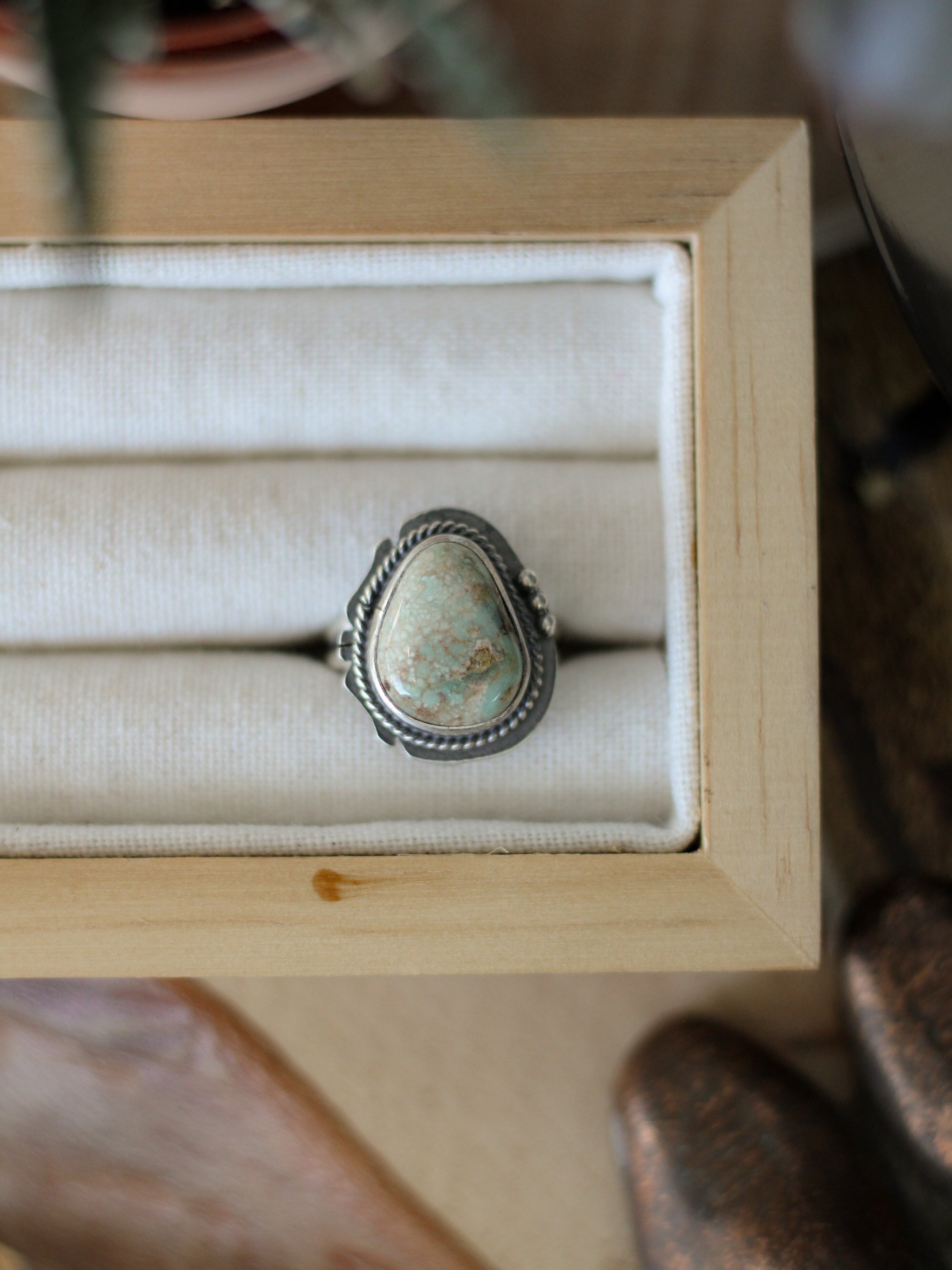 Outlaw • Dry Creek Turquoise Ring (SZ 8)