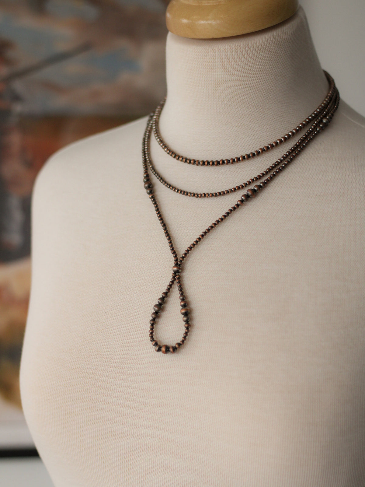 Pearls • 3mm - 6mm Graduated Copper Dipped