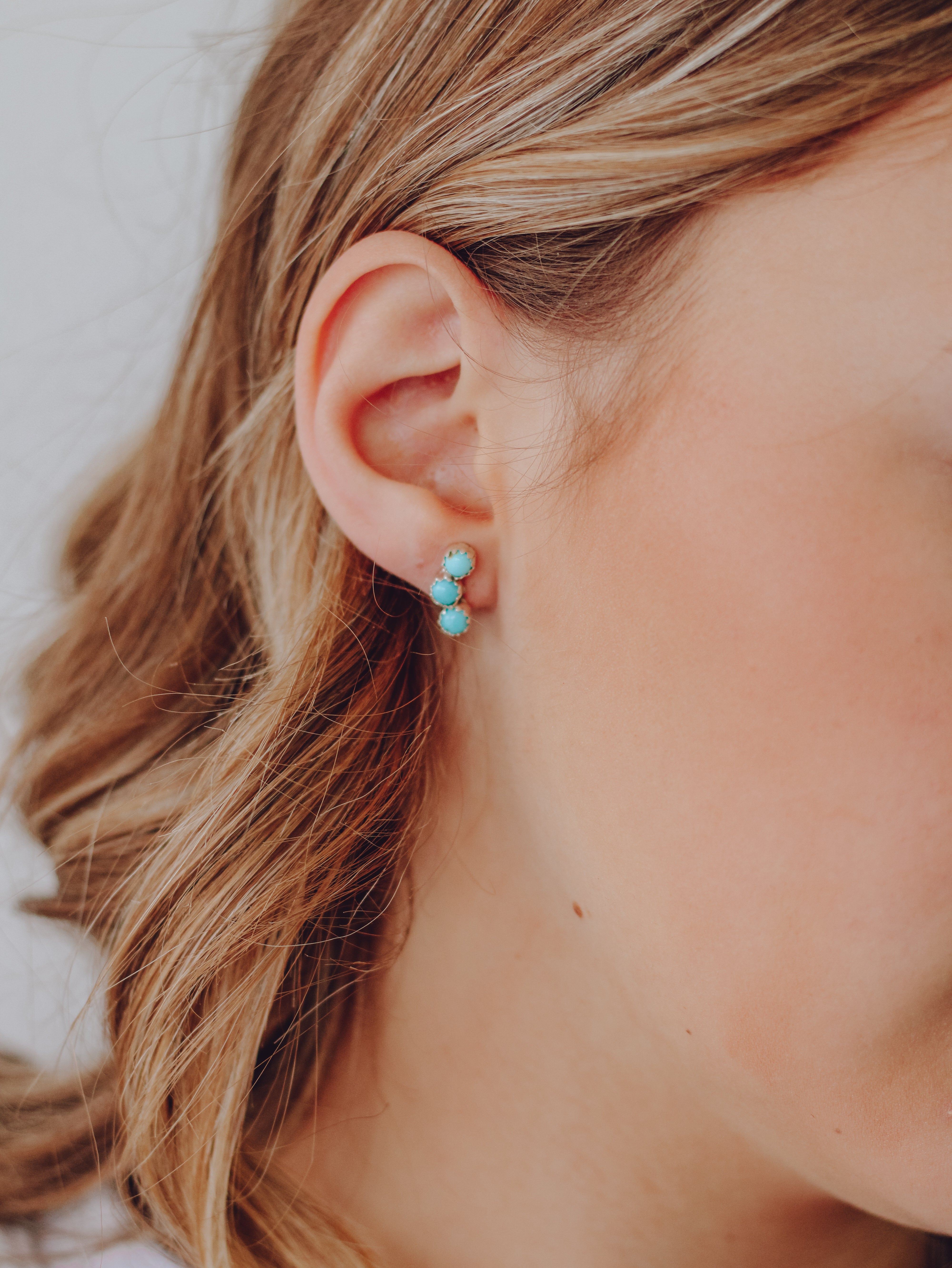 Adeline • Turquoise Studs