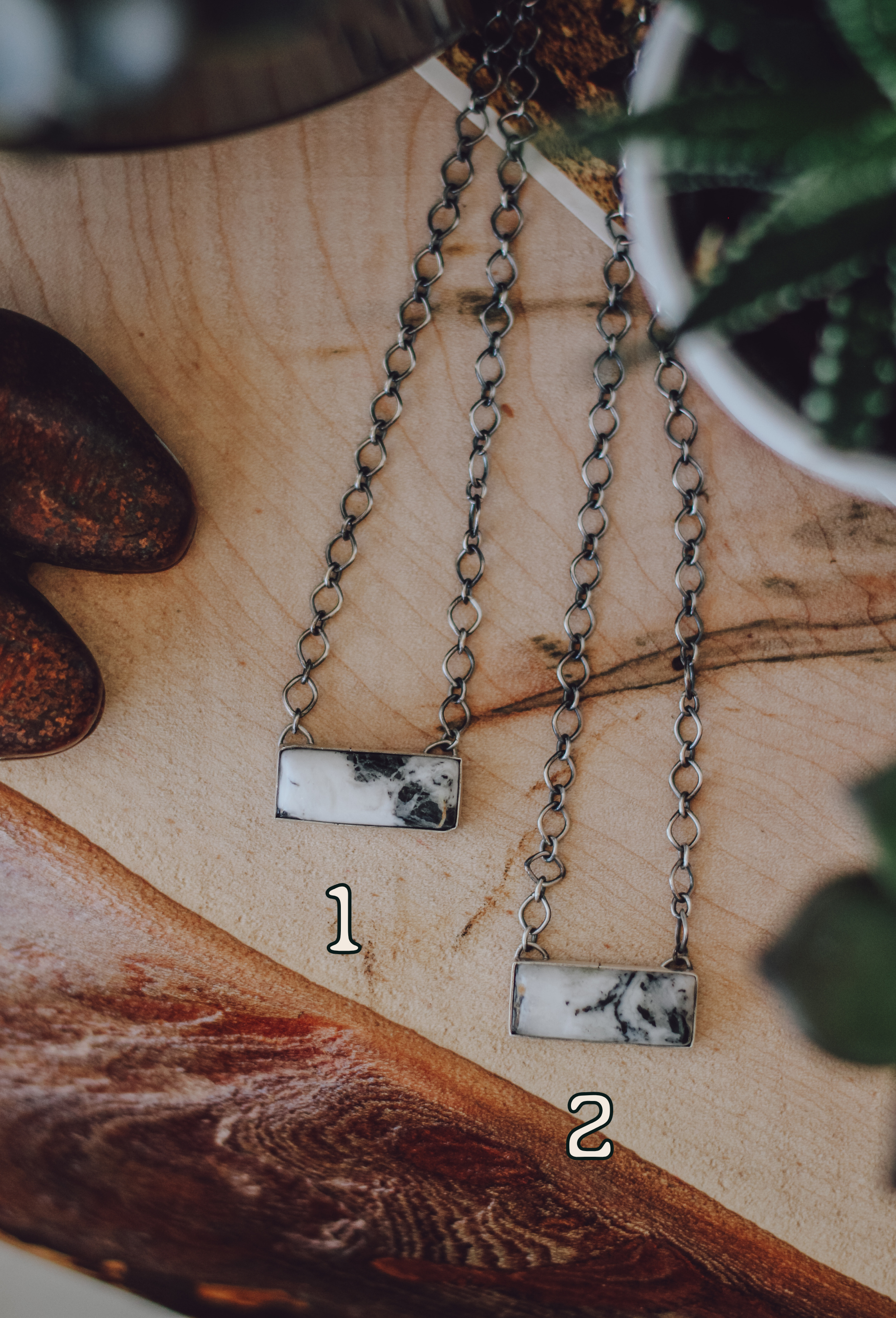 Townes • White Buffalo Bar Necklace