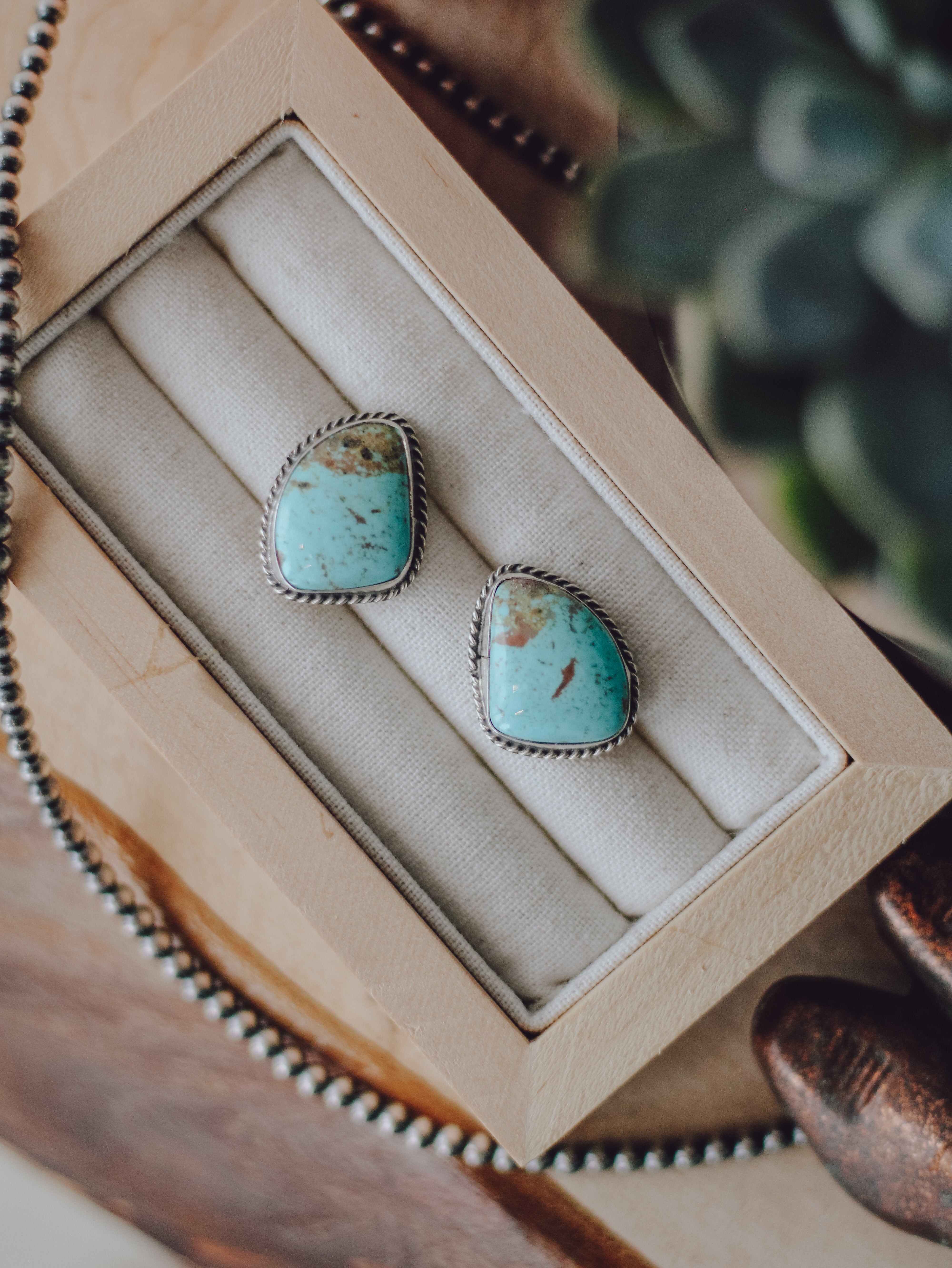Camas • Freeform Turquoise Studs
