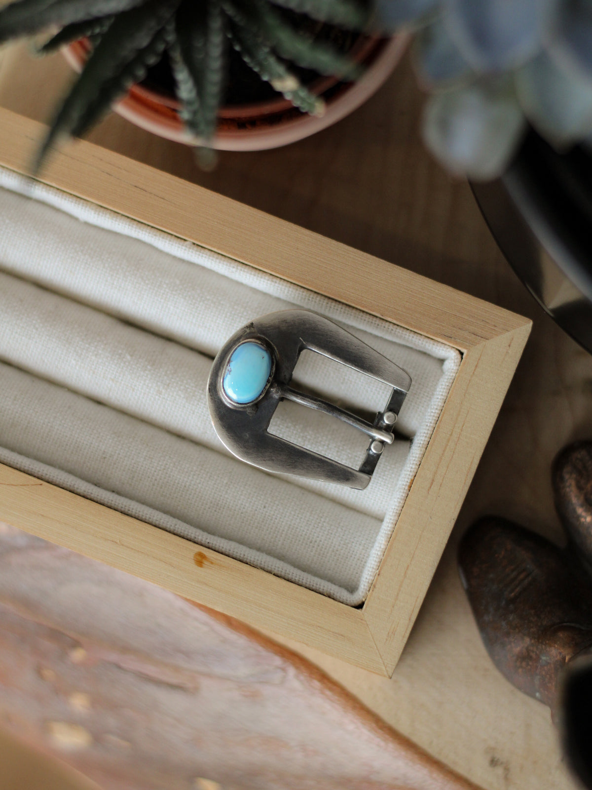 Merrick • Golden Hills Turquoise Buckle Ring