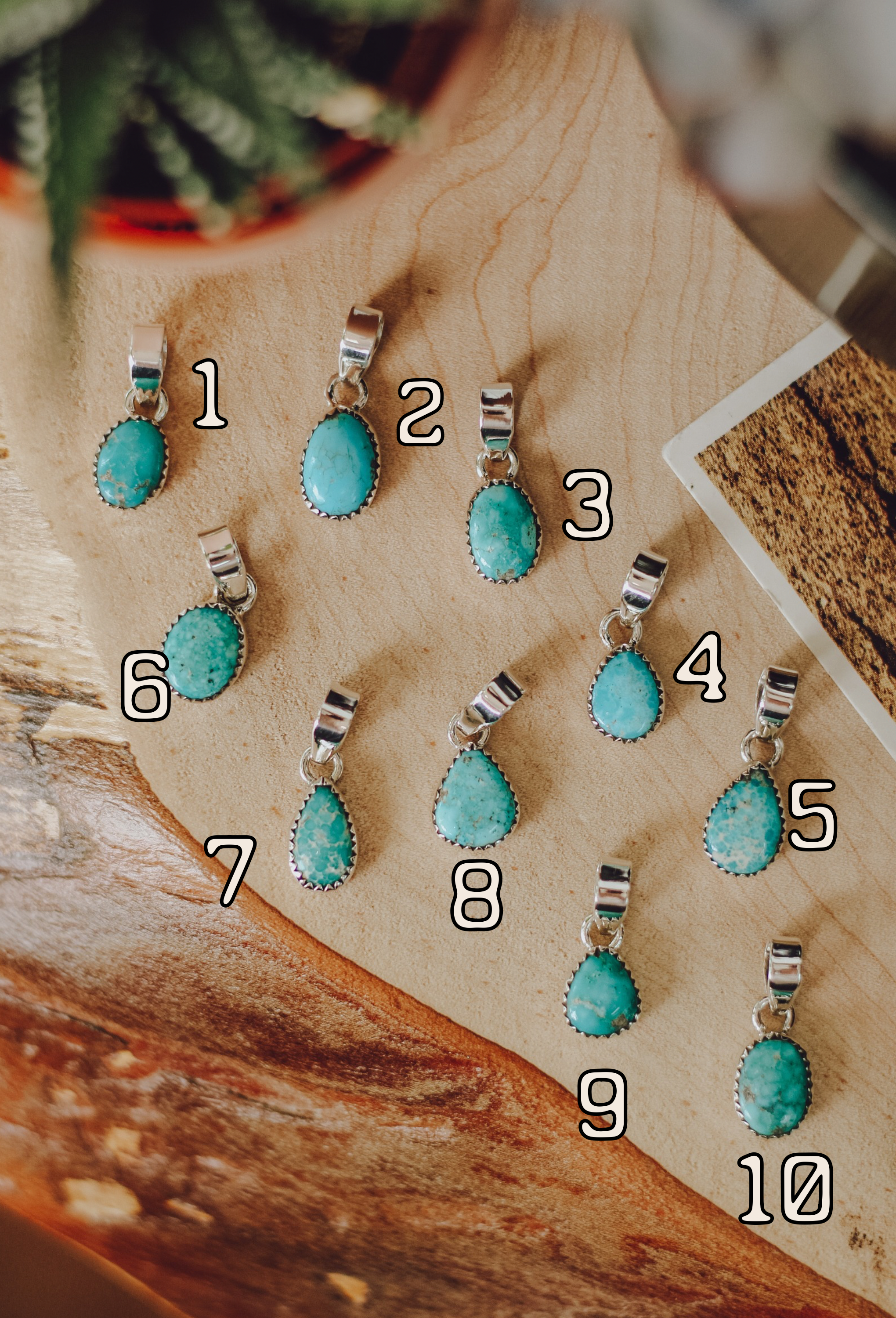 Sorrel • White Water Turquoise Pendant