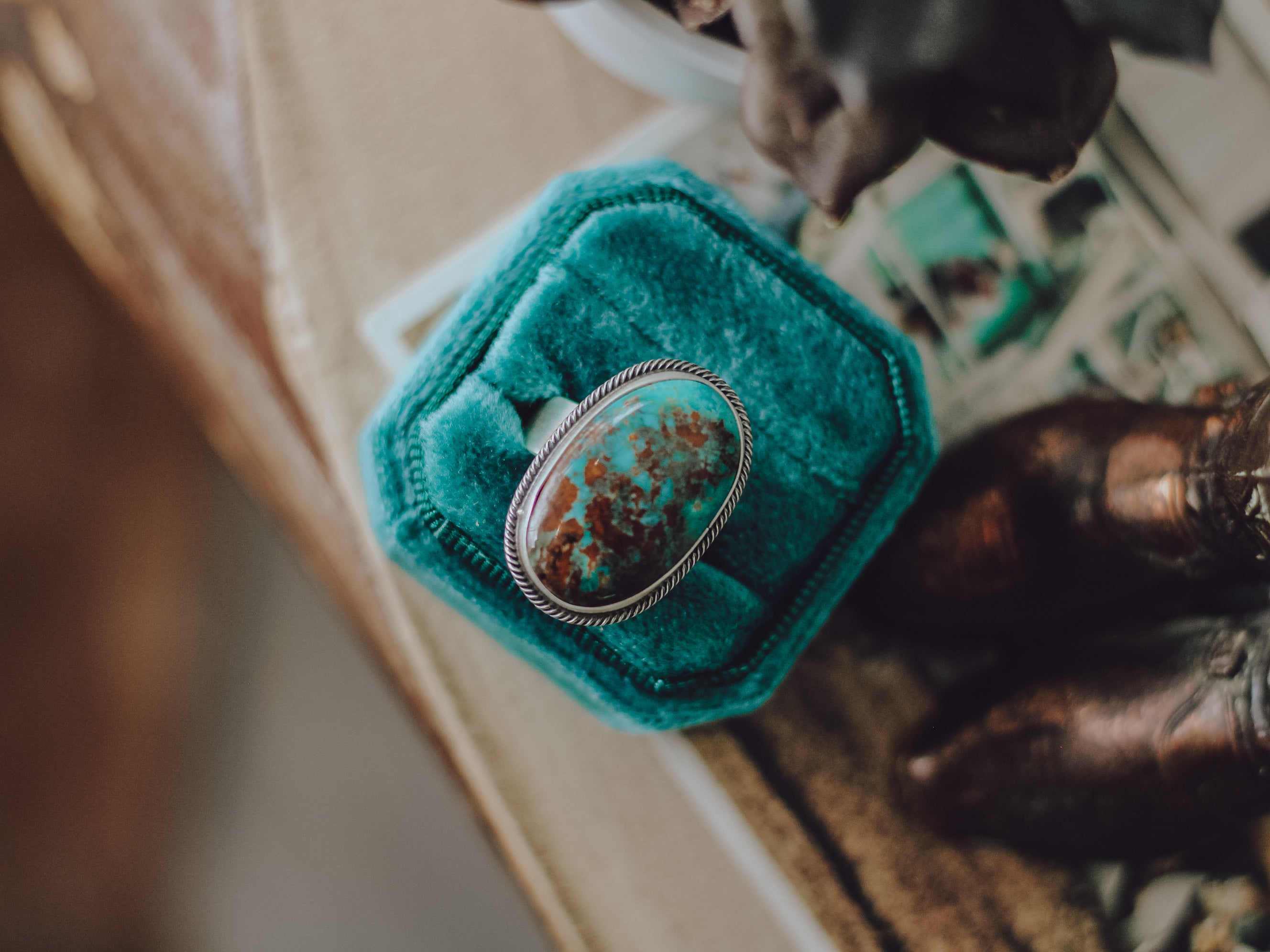 Flynn • Royston Turquoise Adjustable Ring