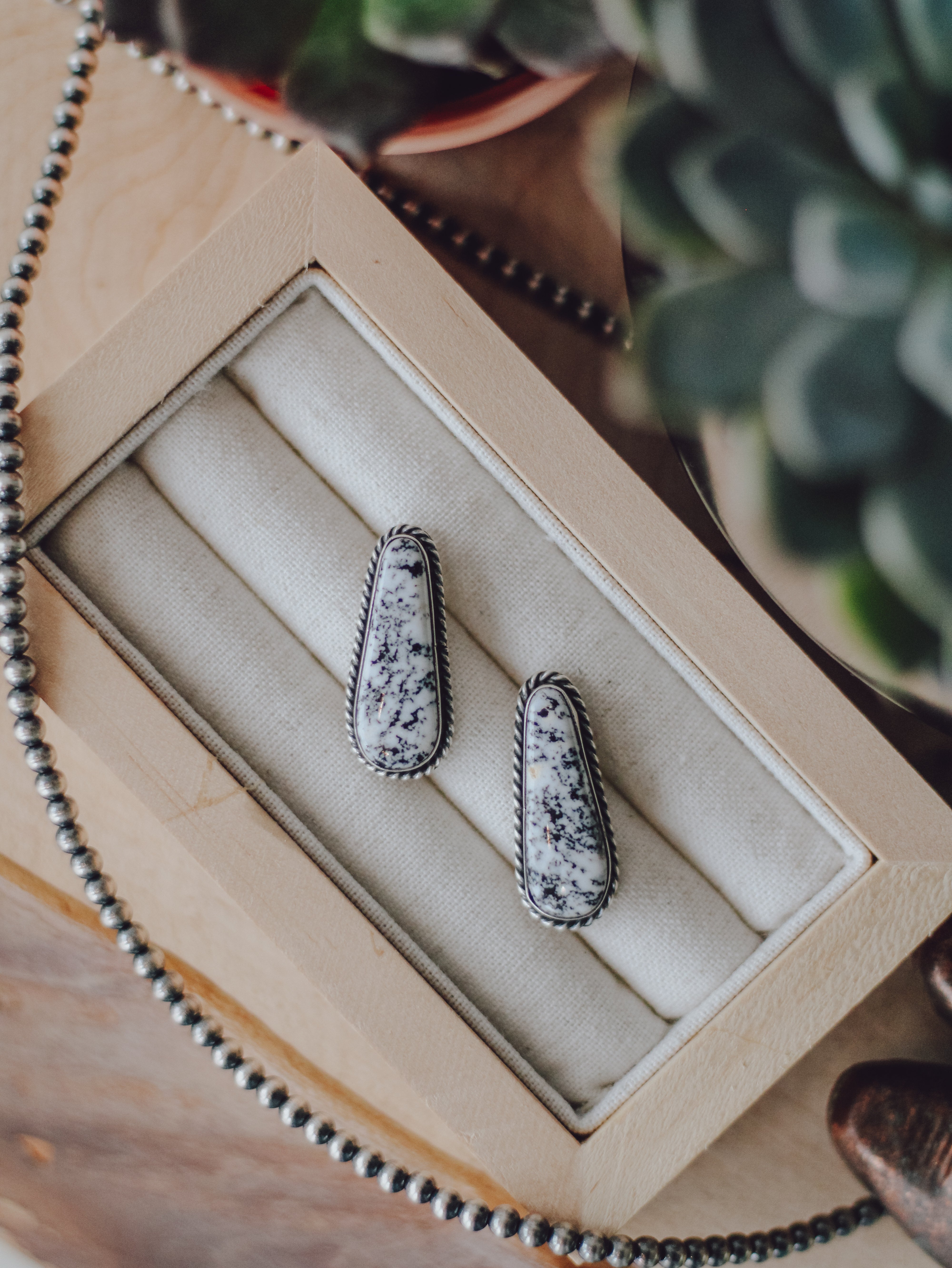 Bailey • Freeform White Buffalo Studs