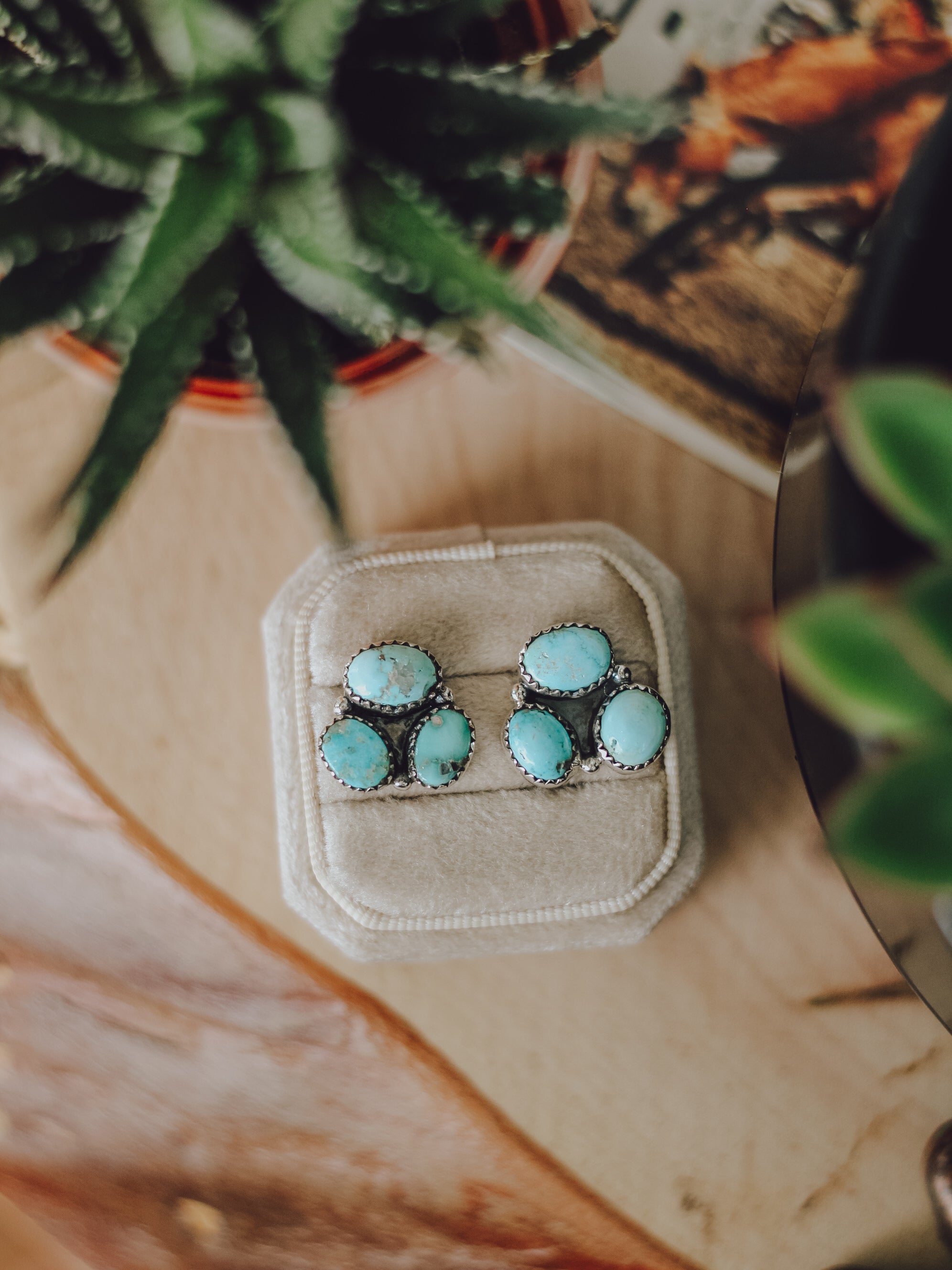 Dixon • White Water Turquoise Studs