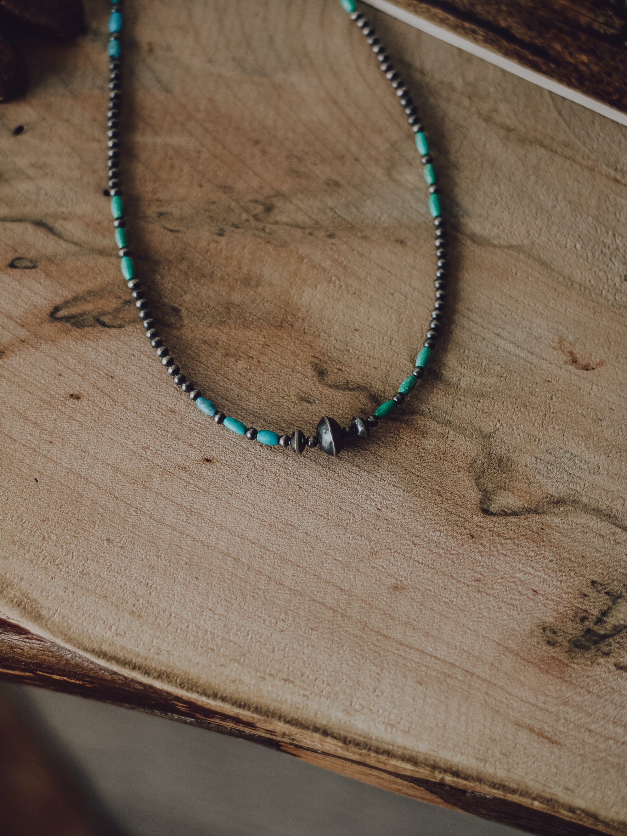 Benton • Turquoise and Accent Pearl Necklace