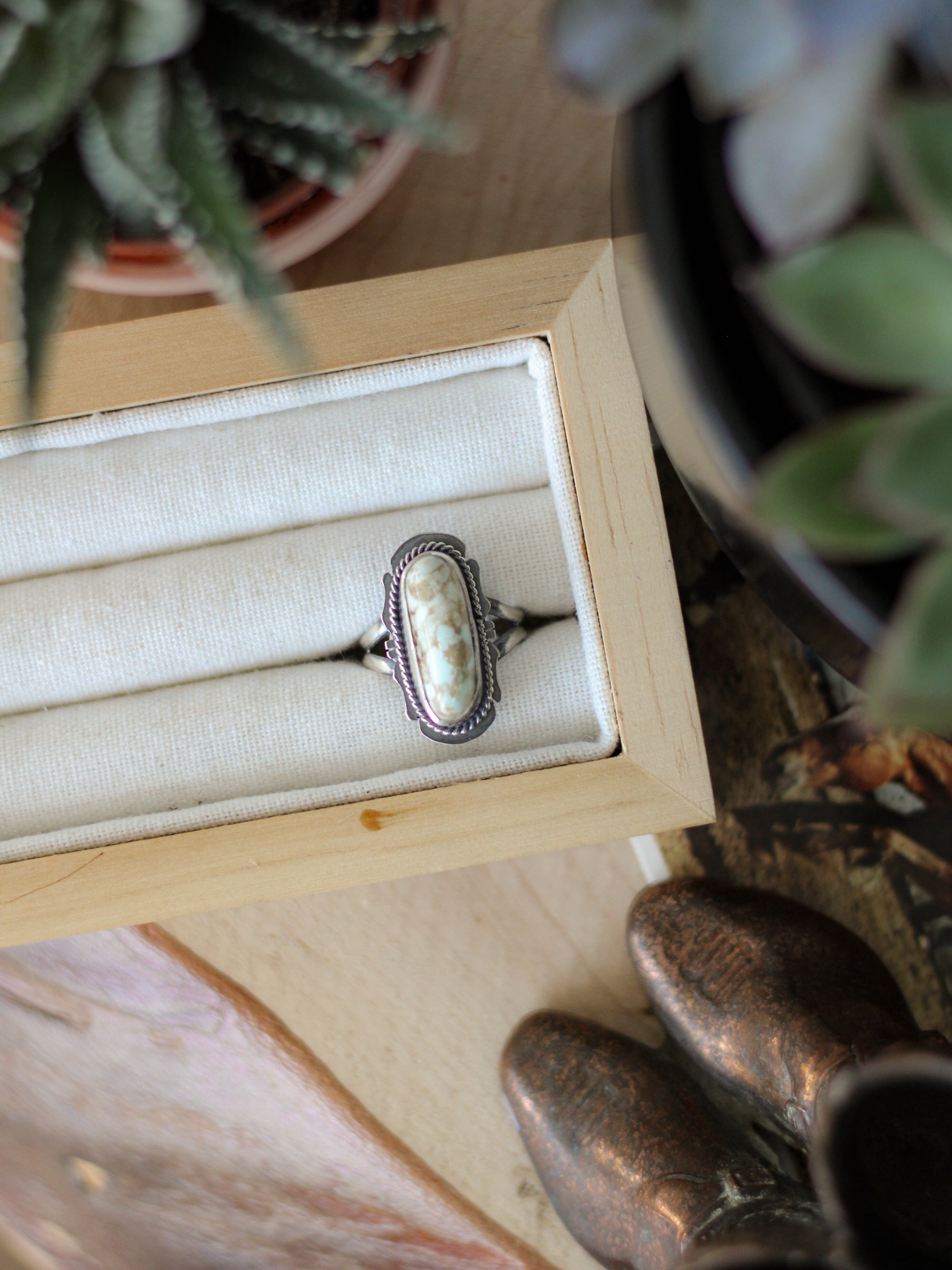 Outlaw • Dry Creek Turquoise Ring (SZ 7.5)