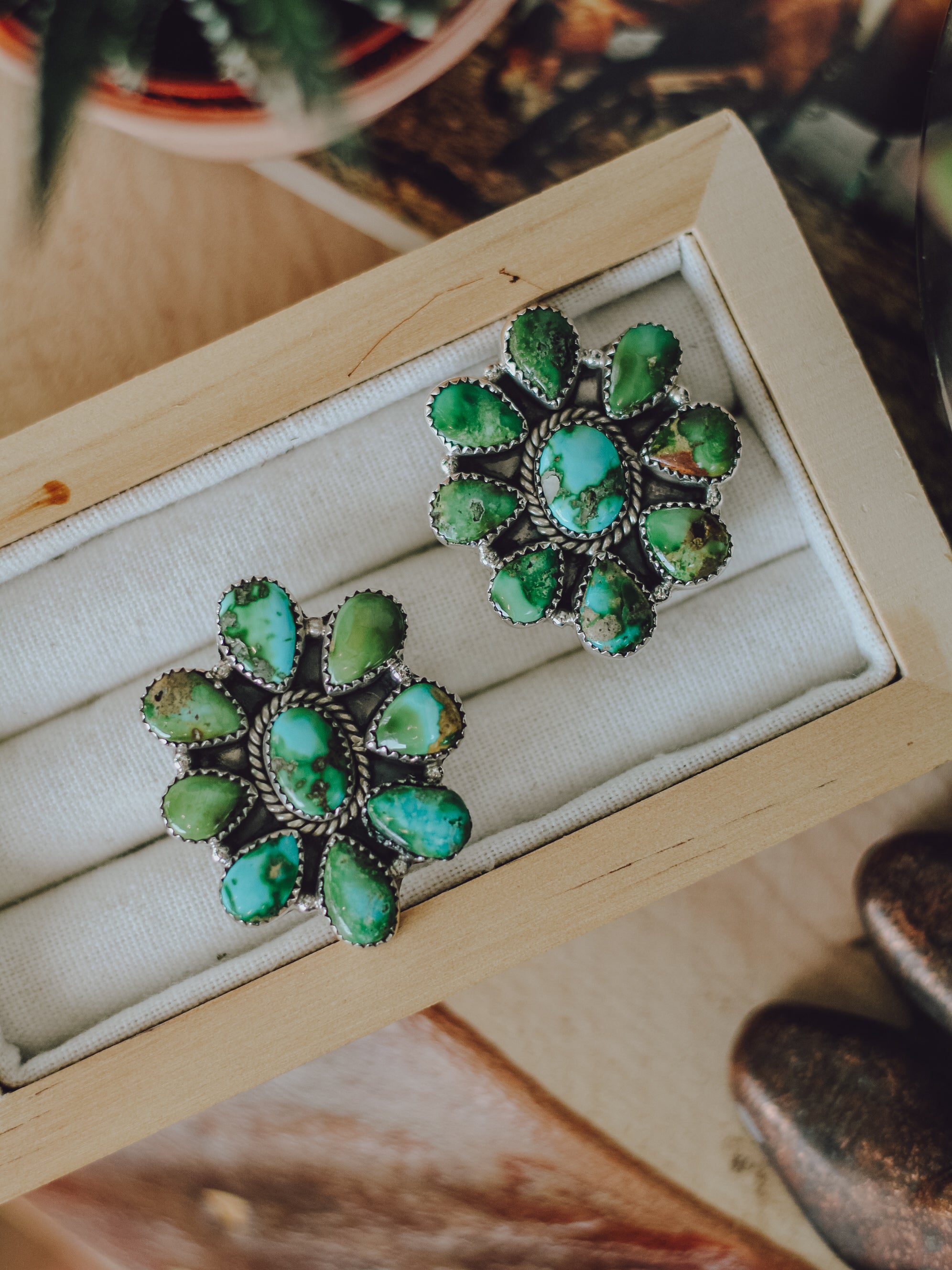 Rayne • Sonoran Gold Turquoise Adjustable Cluster Ring
