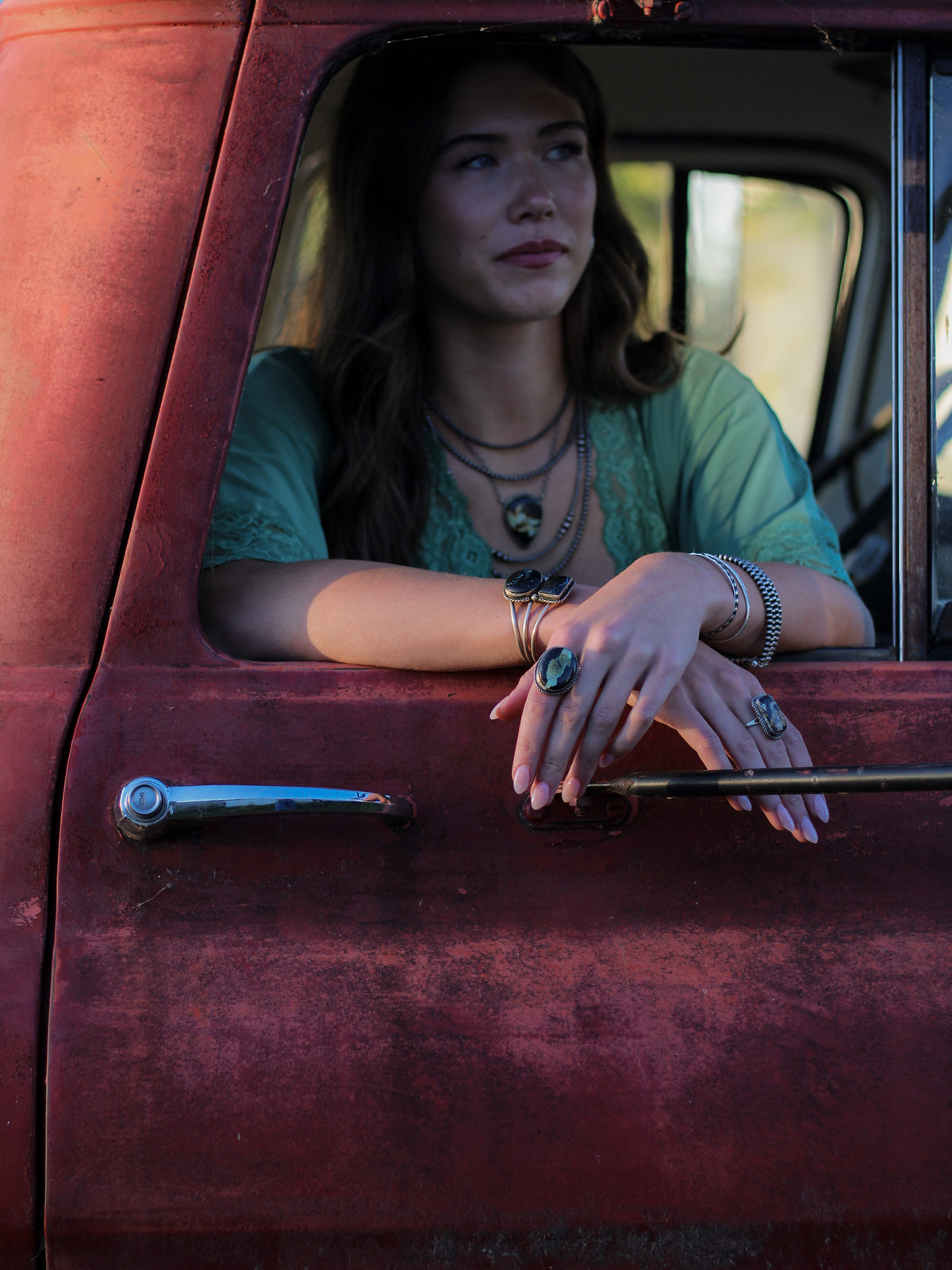 Ingrid • Black Jack Bar Necklace
