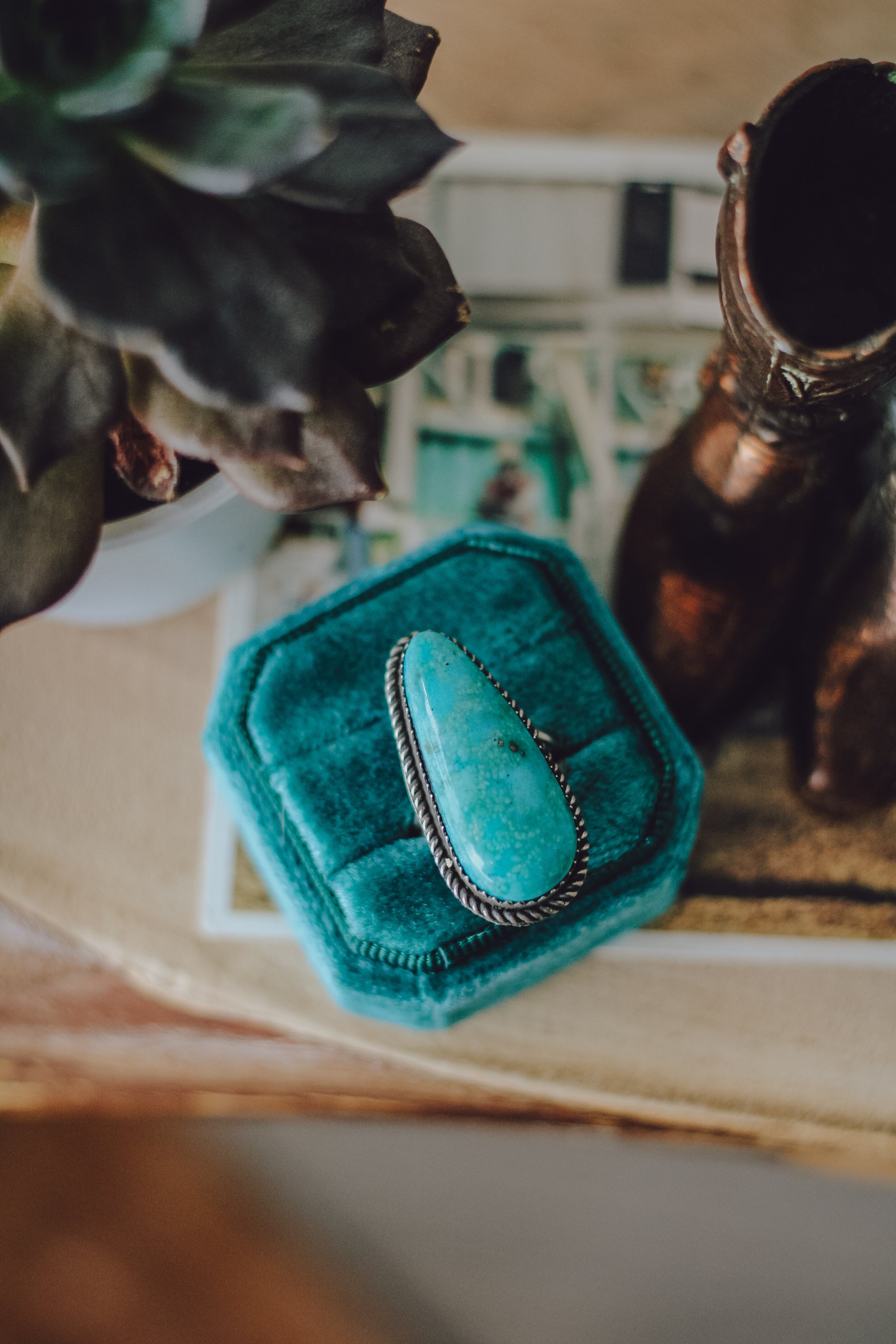 Cade • Royston Turquoise Adjustable Ring