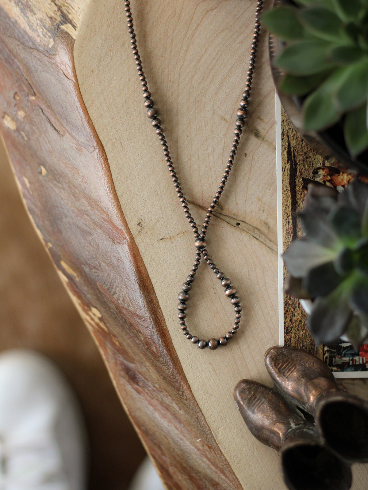 Pearls • 3mm - 6mm Graduated Copper Dipped