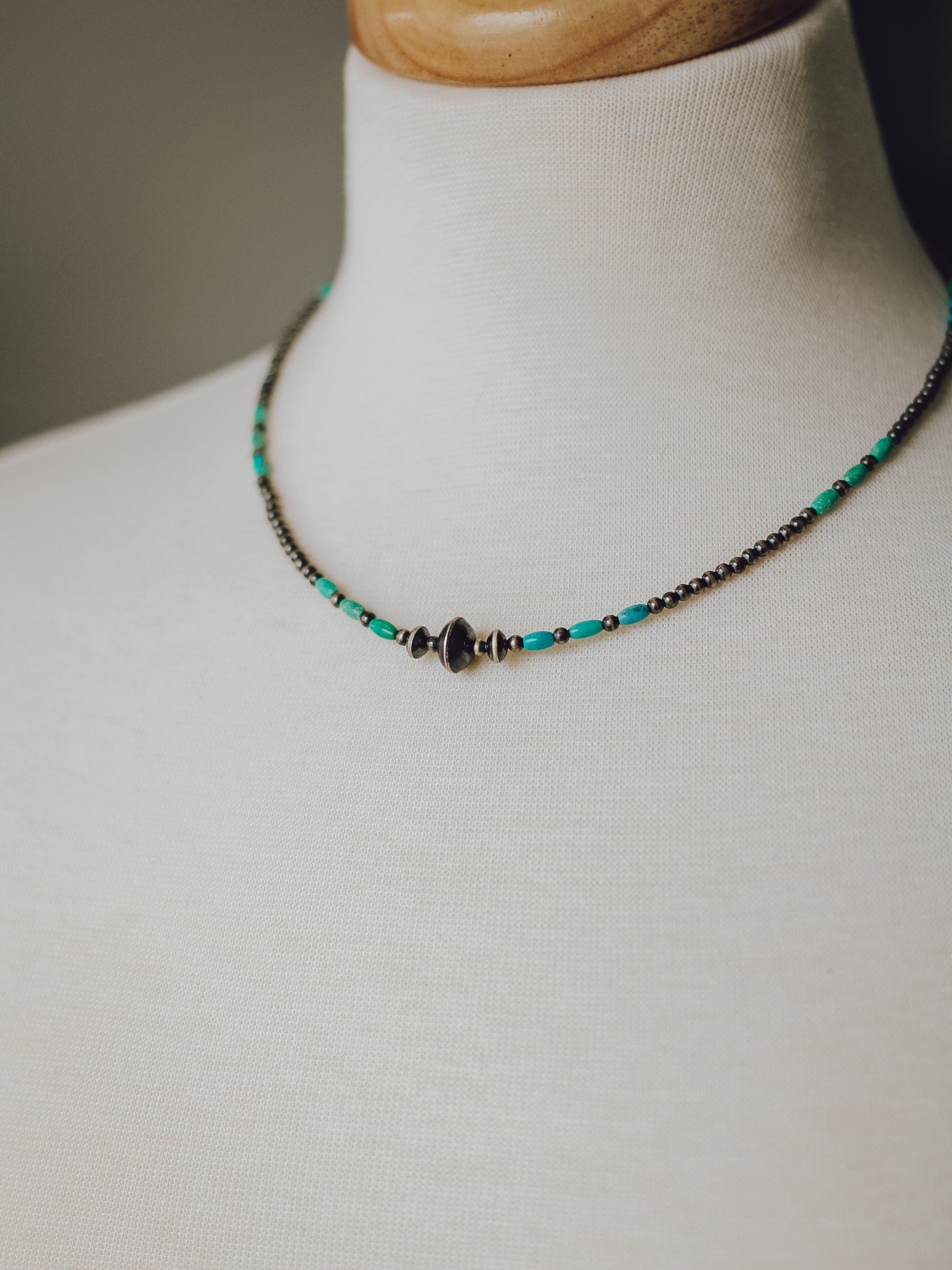 Benton • Turquoise and Accent Pearl Necklace