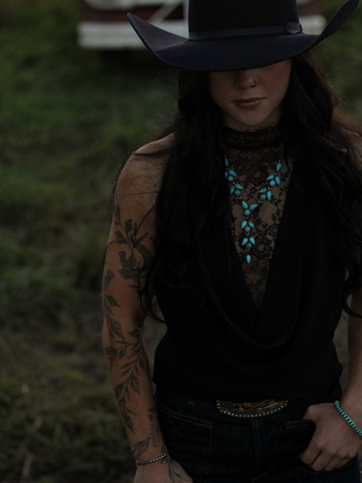 Sierra • Kingman Lariat Necklace Set