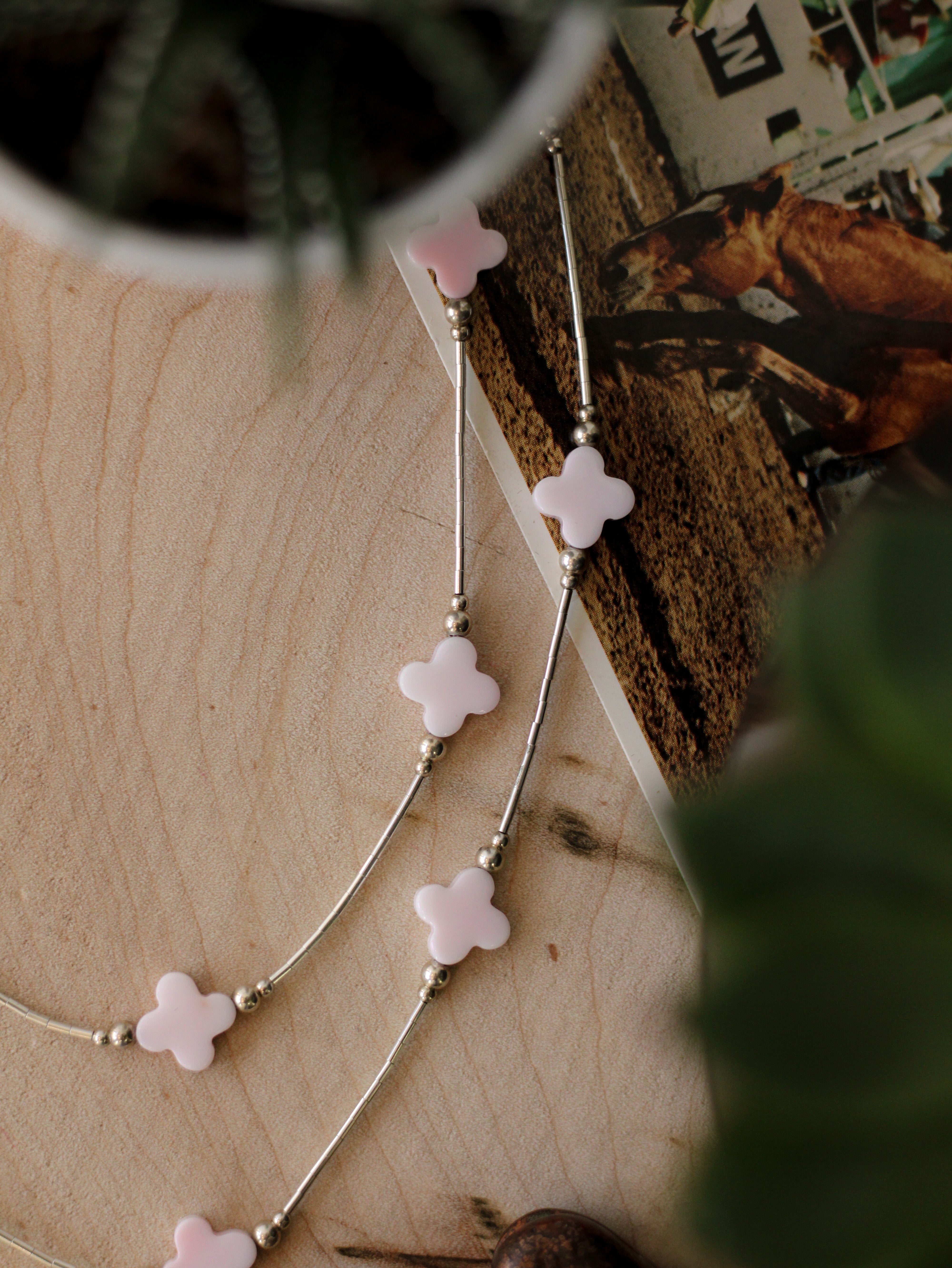 Ellie • Pink Conch Necklace