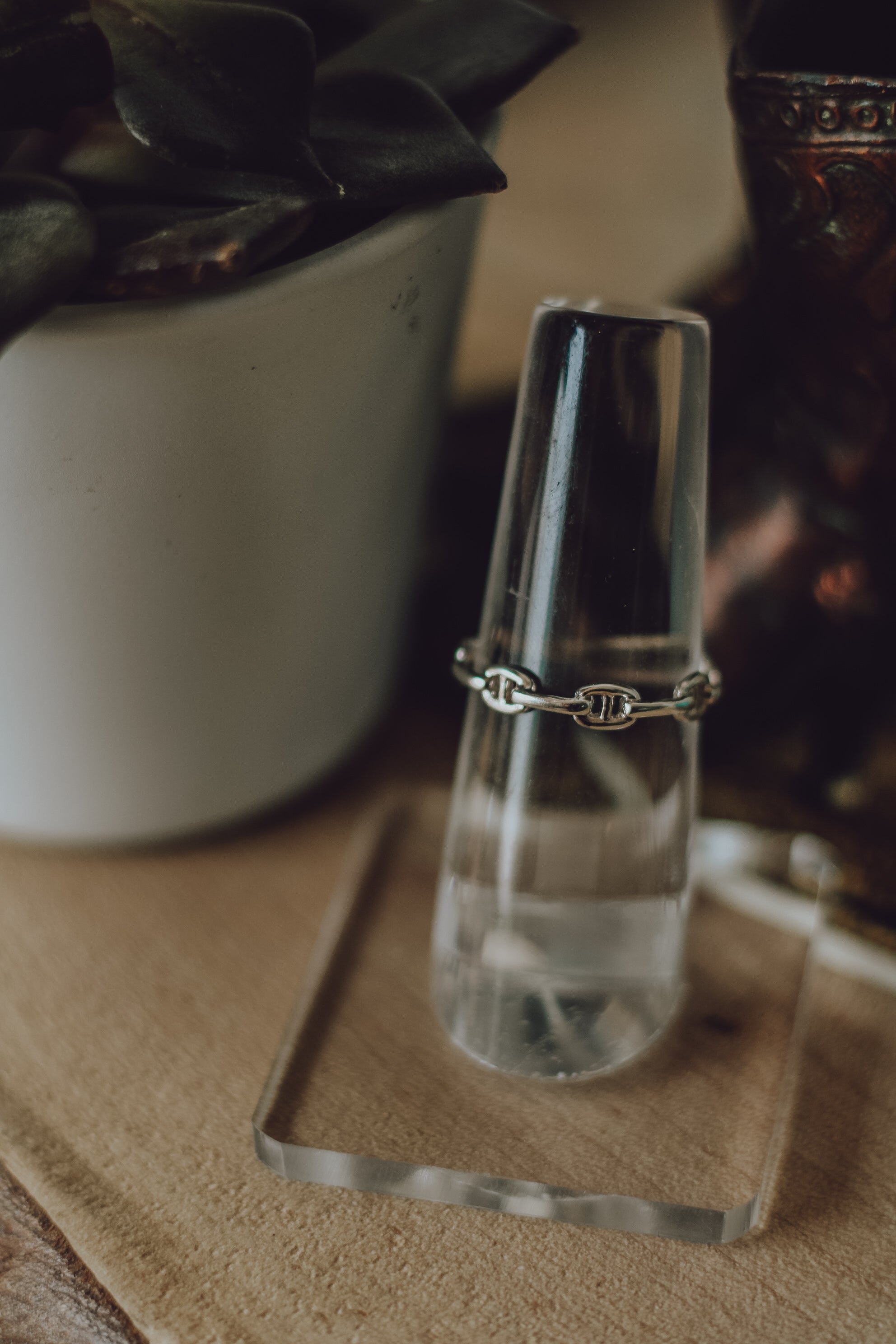 Lux • Silver Chain Ring