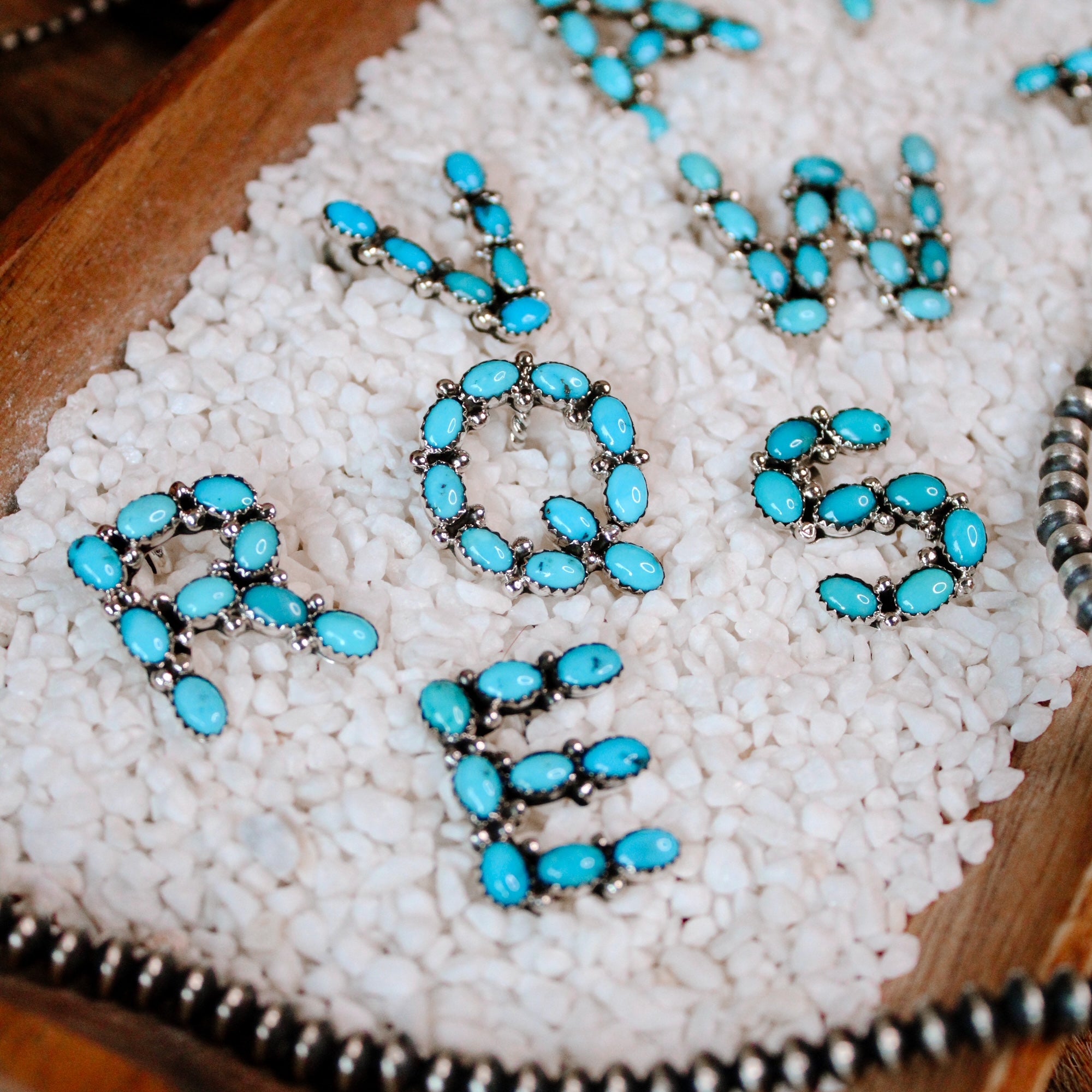 Buckskin • Turquoise Letter Pendant